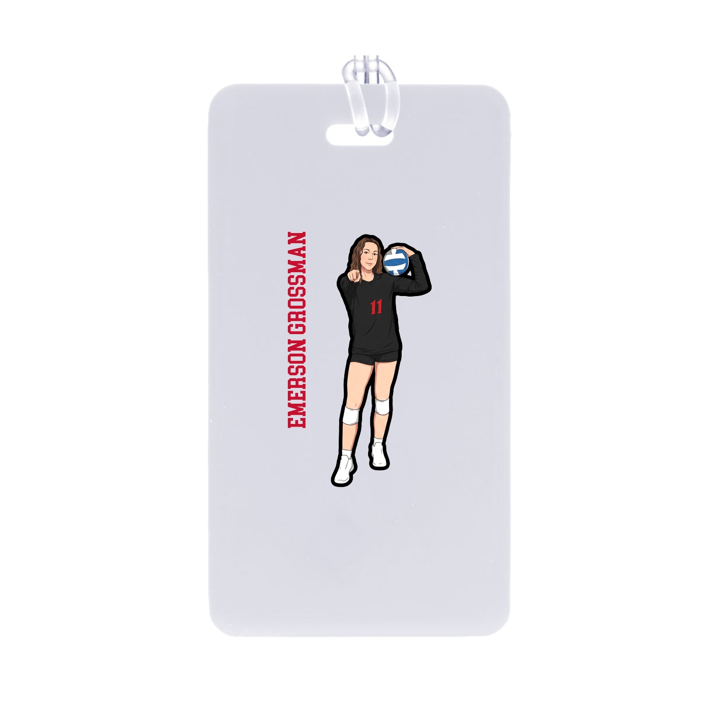 Bag Tag — Name Vertical in Classic