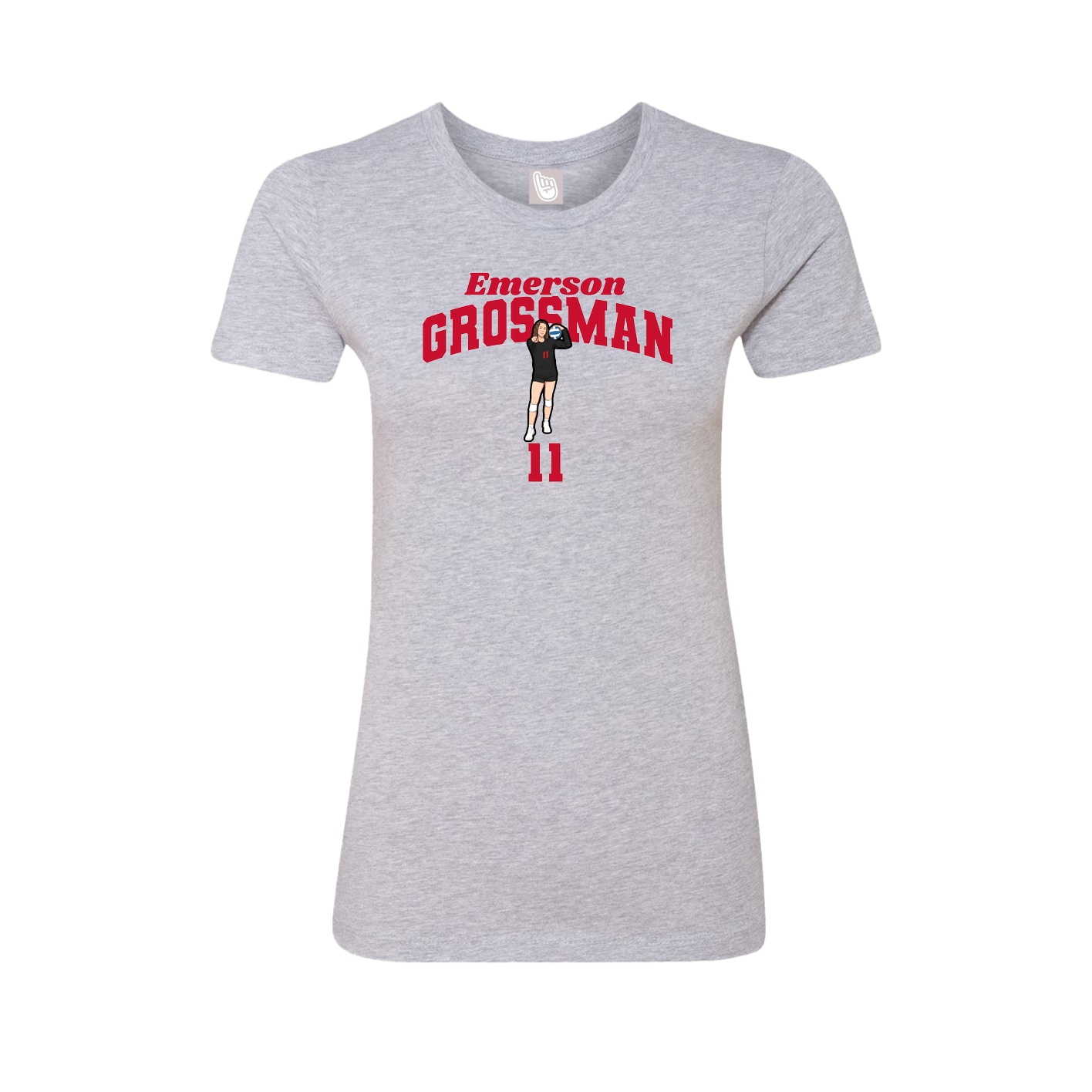 Womens Tee — Signature Arch in Grey