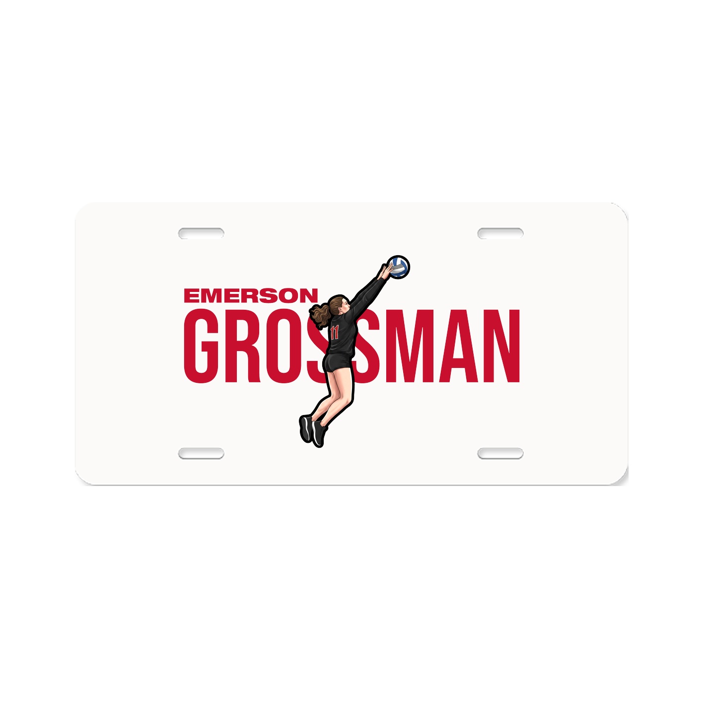 License Plate — Player Name in Classic