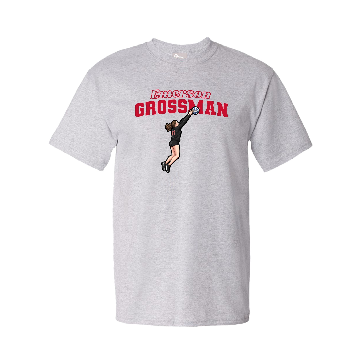 Tee — Name Arch in Grey