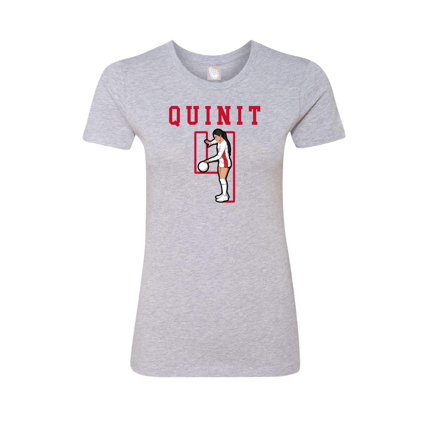 Fitted Women's Tee — Shirsey in Grey