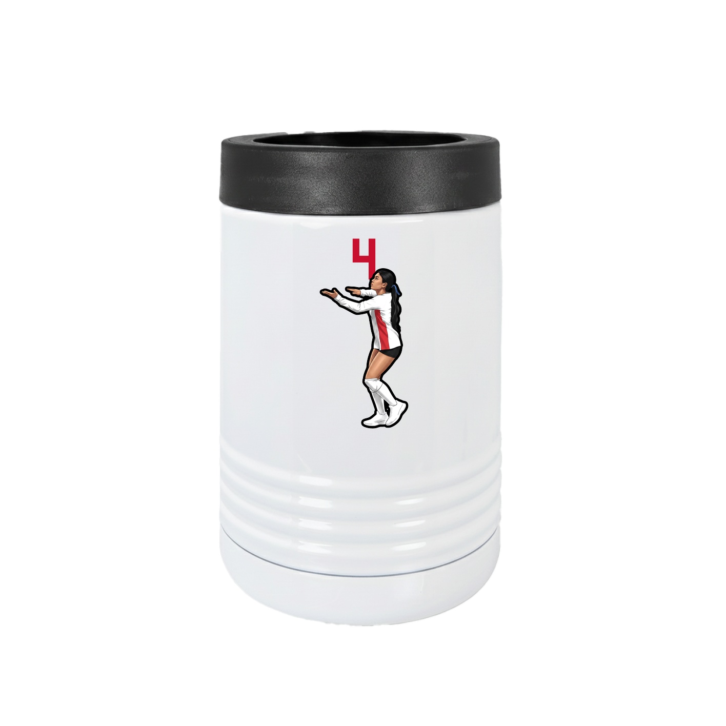 Beverage Holder — Number Top in White