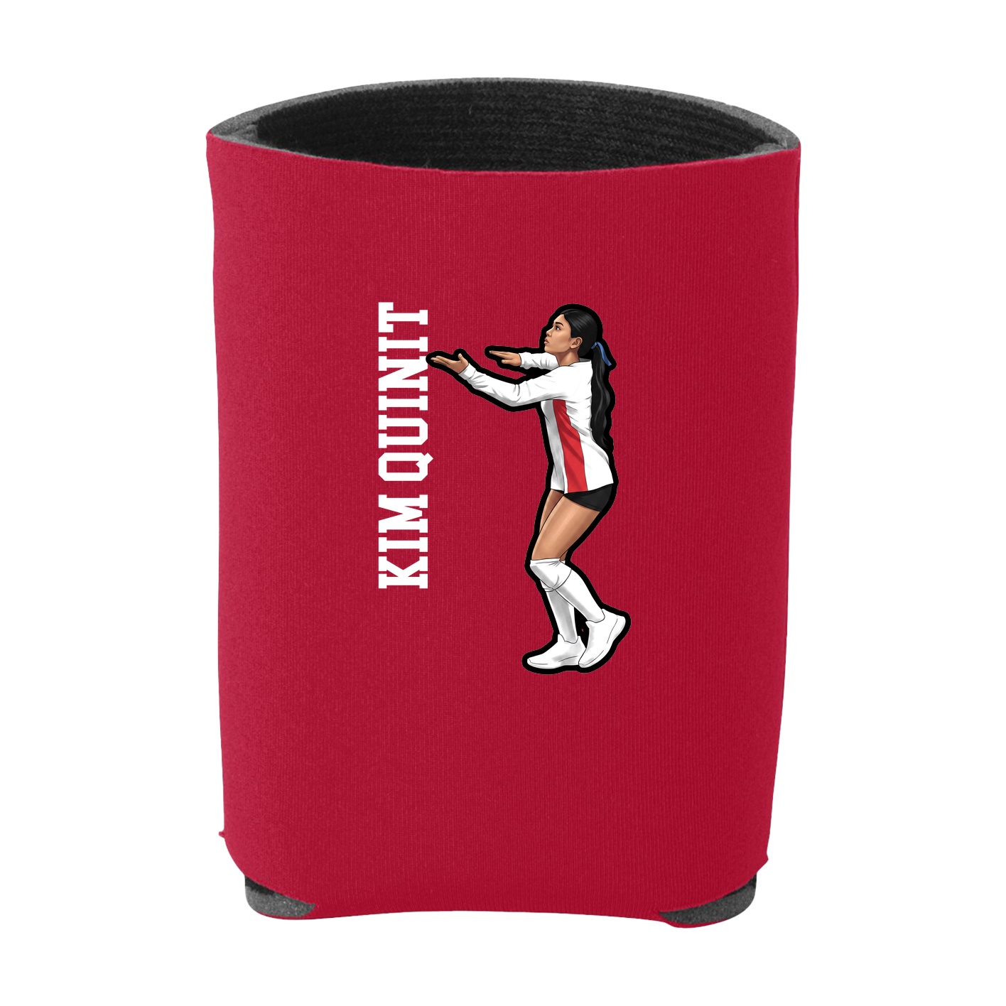 Can Holder — Name Vertical in Red