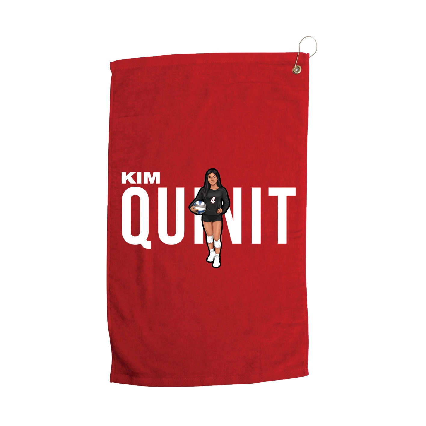 Golf Towel — Player Name in Red