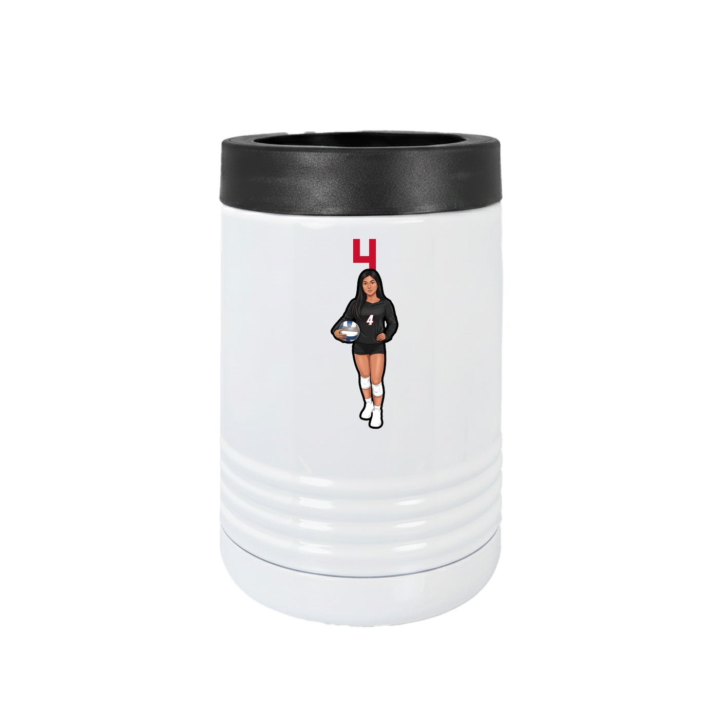 Beverage Holder — Number Top in White