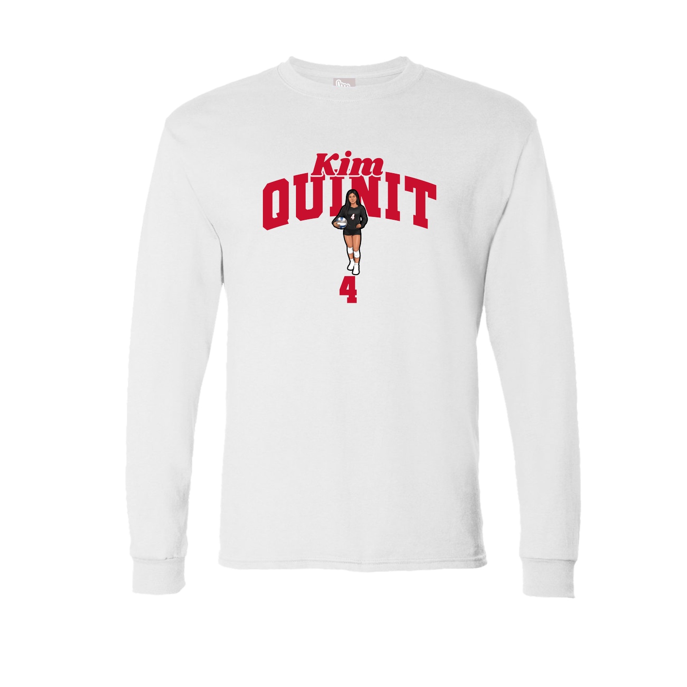 Long Sleeve Tee — Signature Arch in White