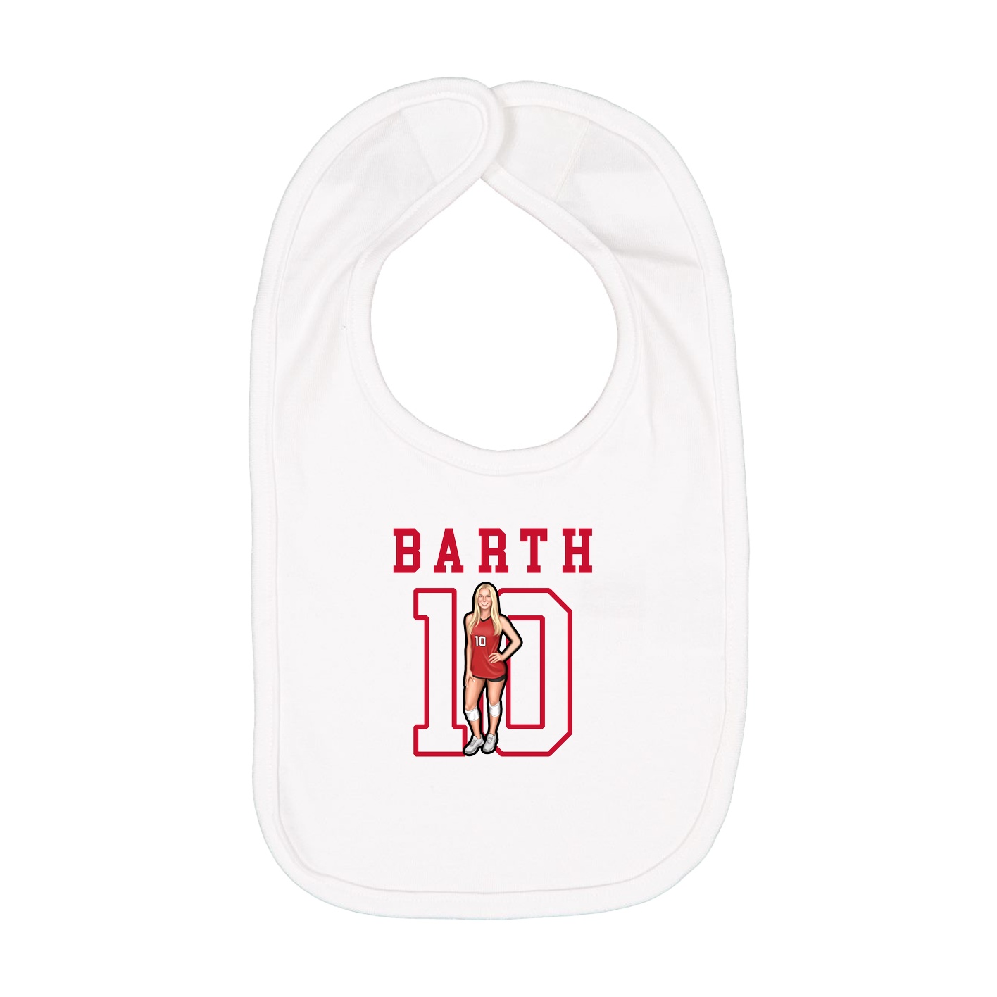 Infant Bib — Shirsey in White