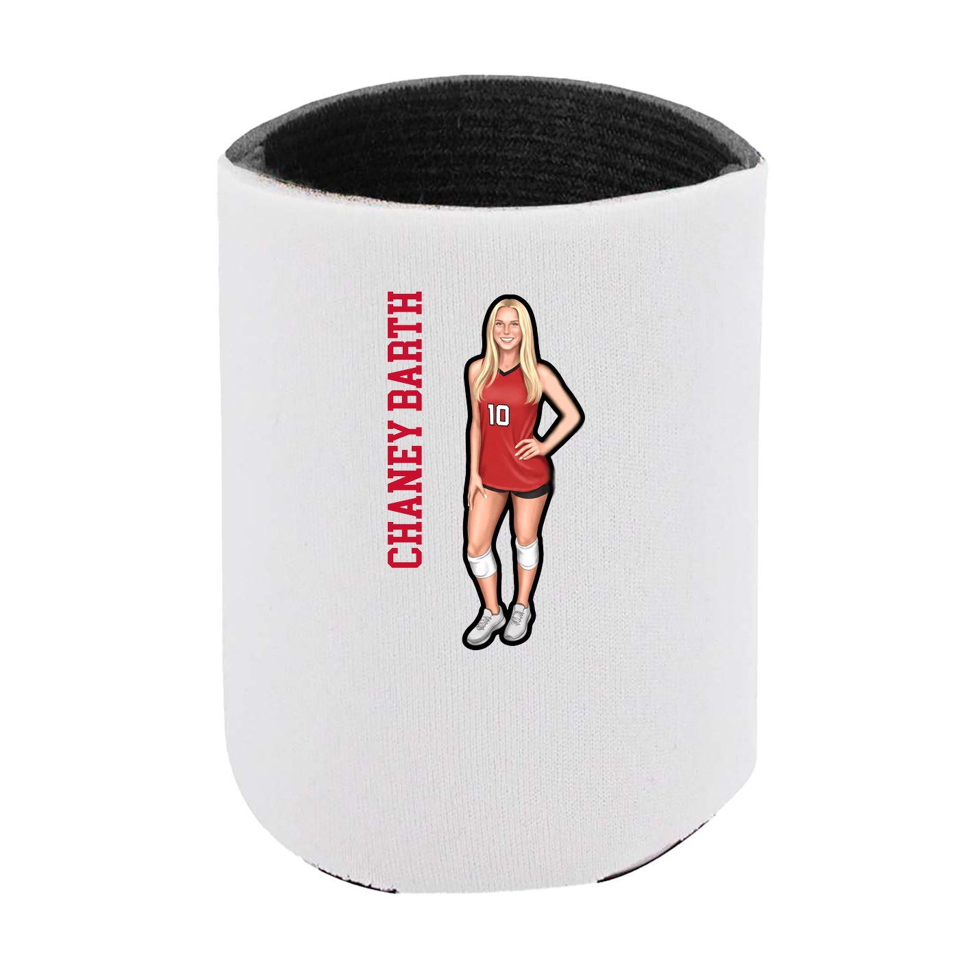 Can Holder — Name Vertical in White