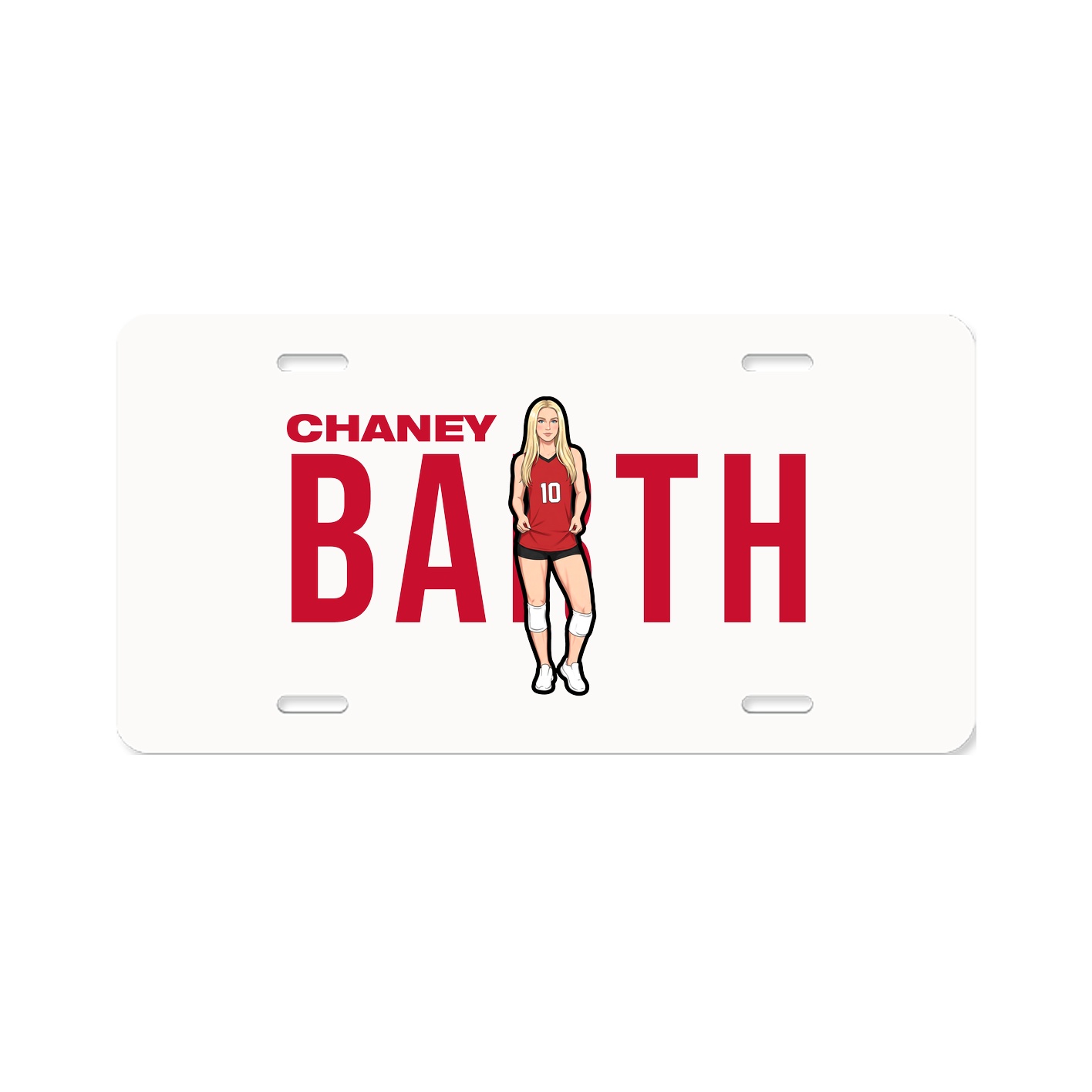 License Plate — Player Name in Classic