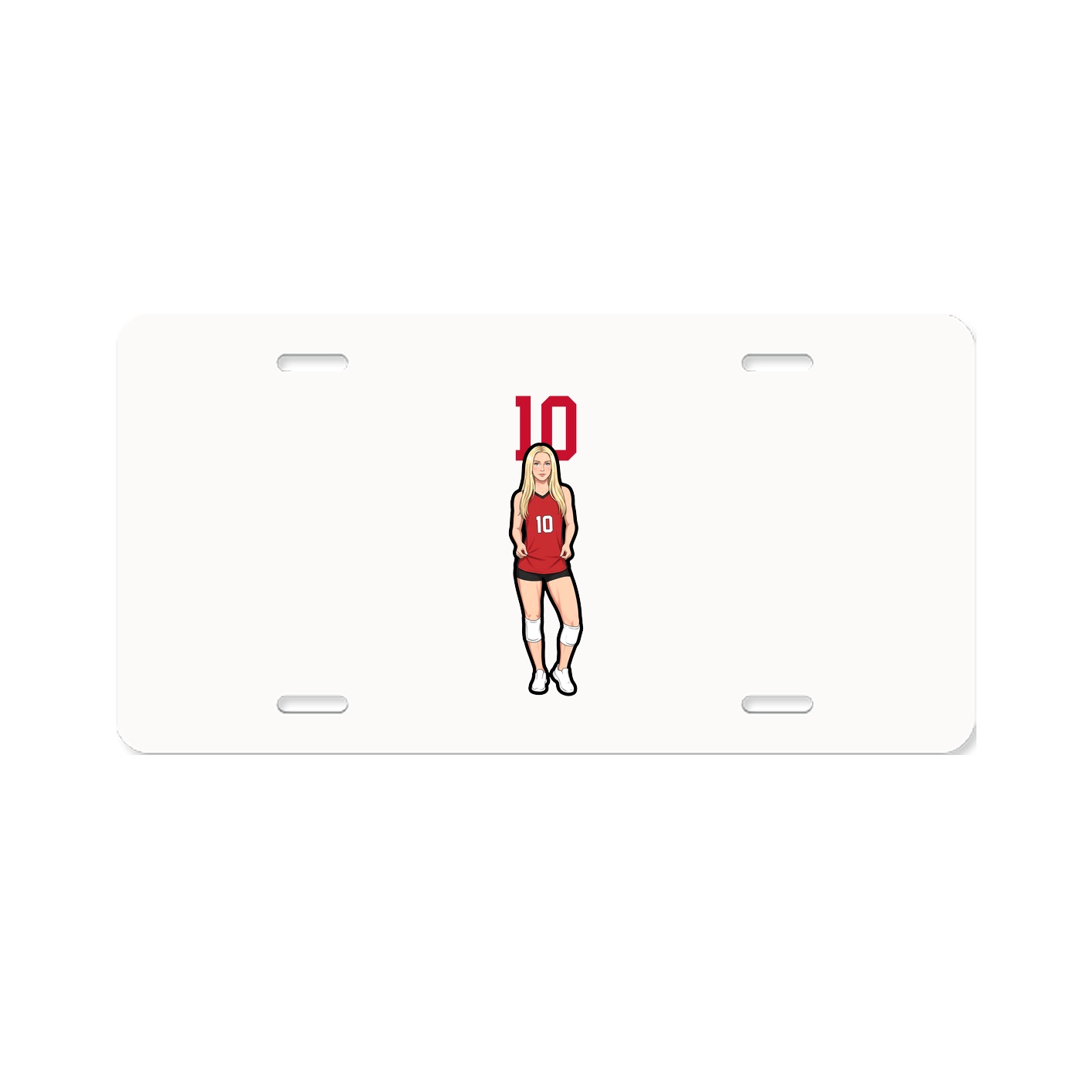 License Plate — Number Top in Classic