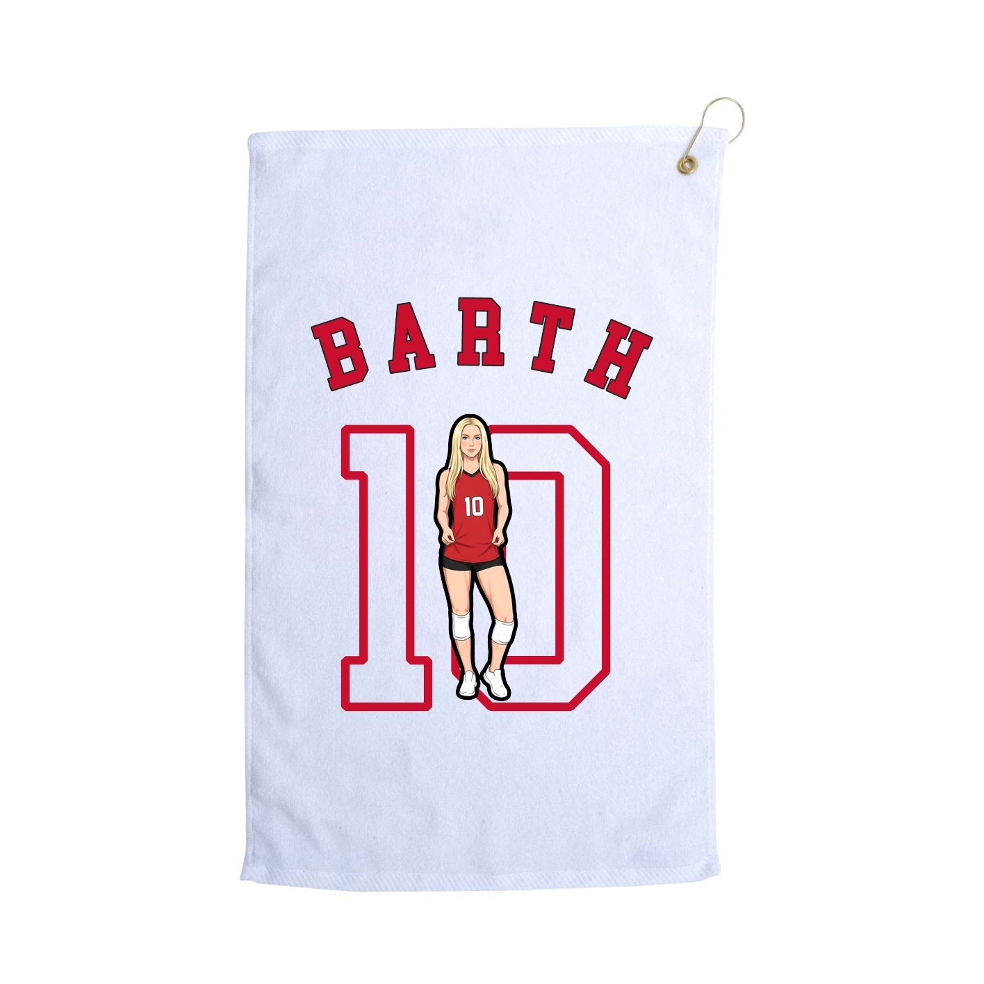 Golf Towel — Shirsey Arch in White