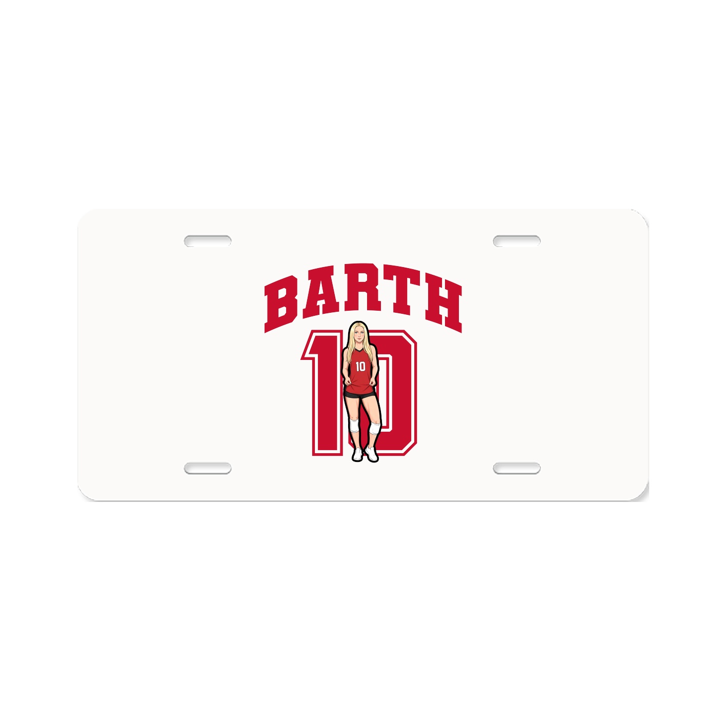 License Plate — Number in Classic