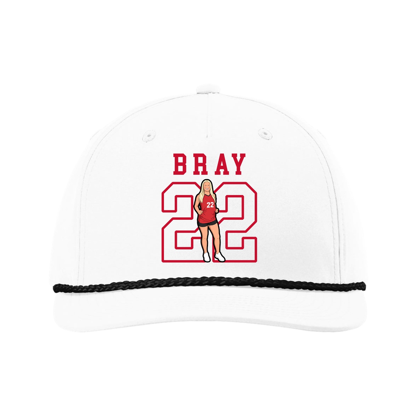 Five-Panel Classic Rope Cap — Shirsey in White
