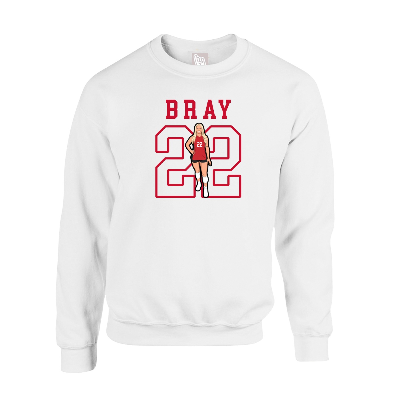 Fleece Crew — Shirsey in White