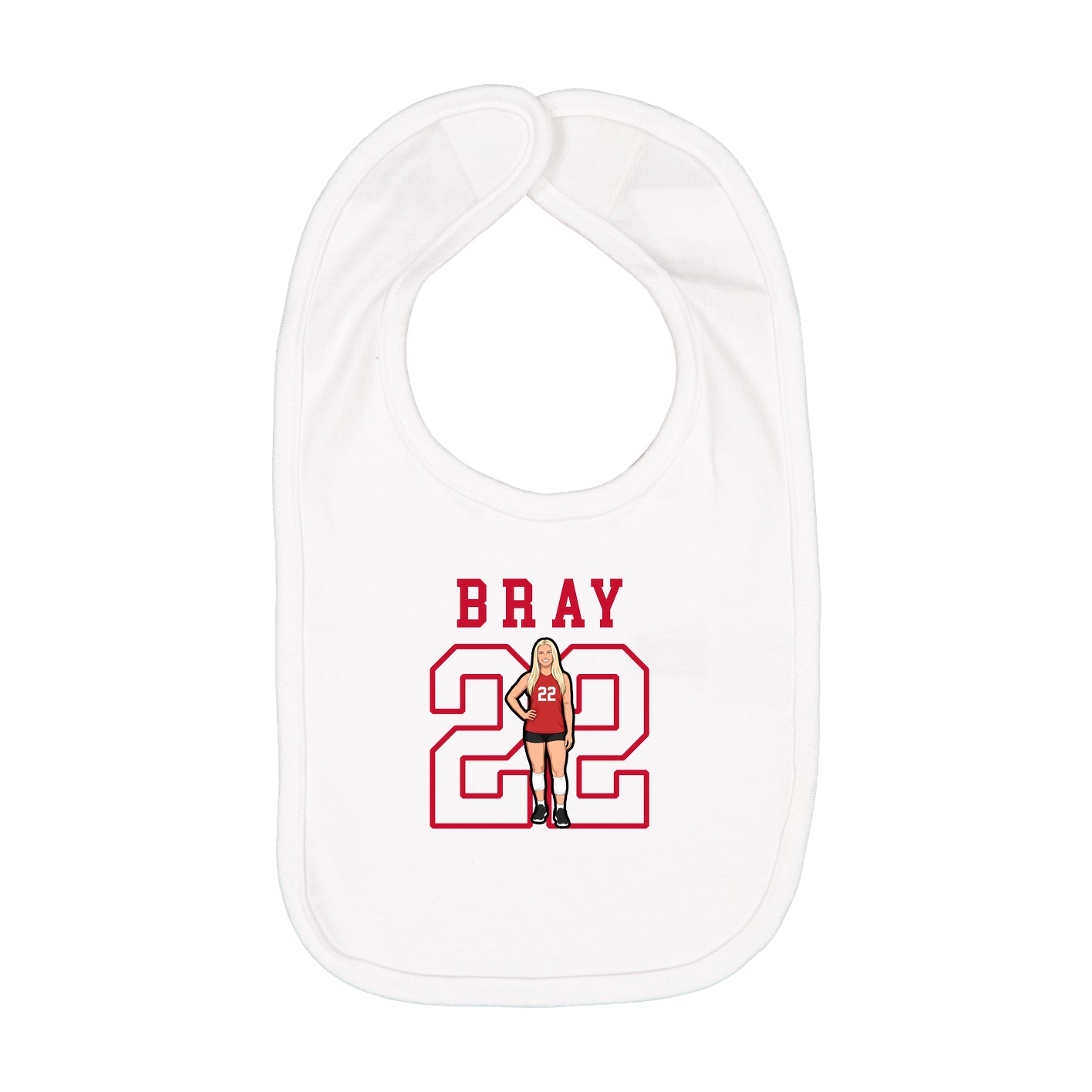Infant Bib — Shirsey in White