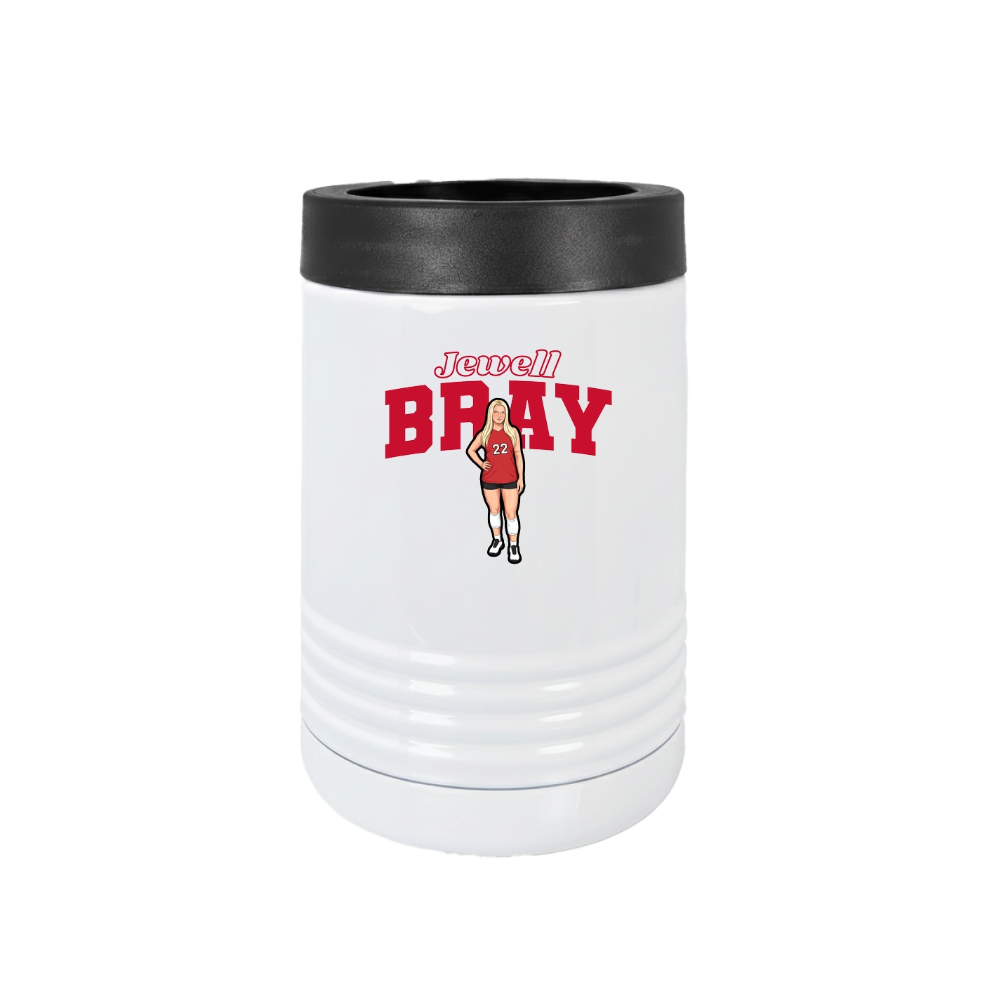 Beverage Holder — Name Arch in White
