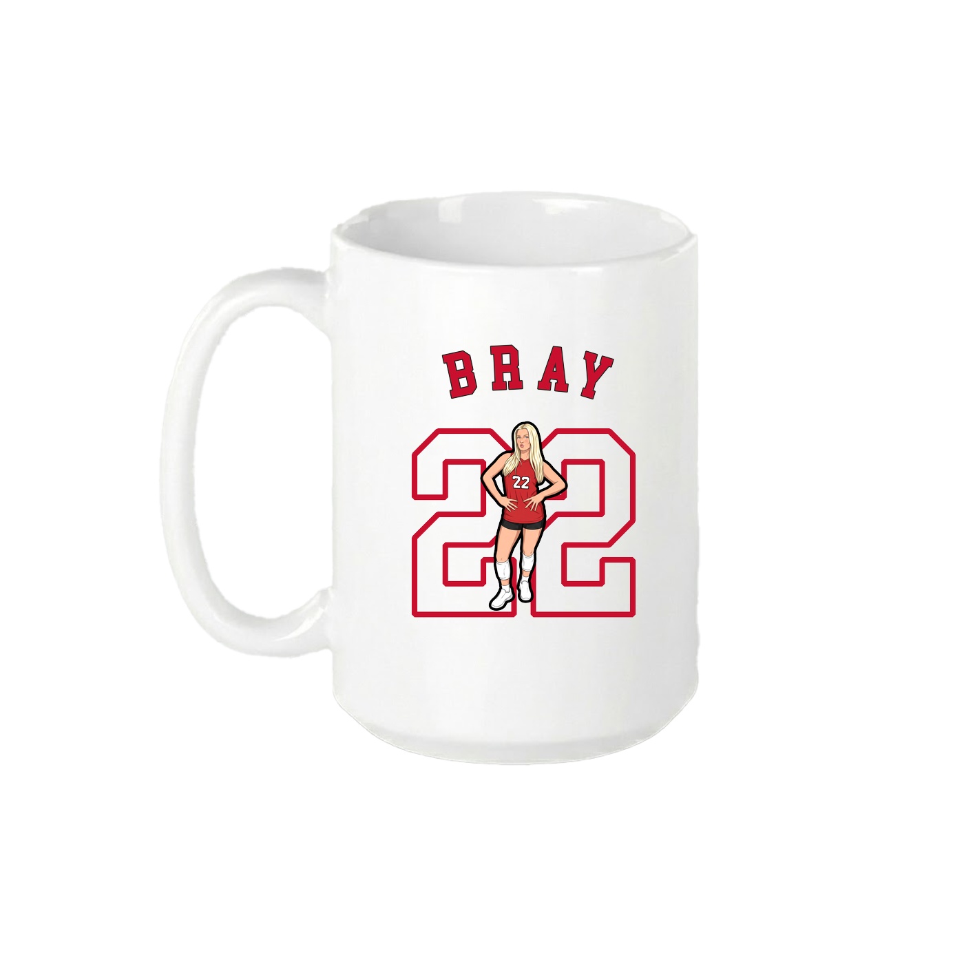 15oz Coffee Mug — Shirsey Arch in White