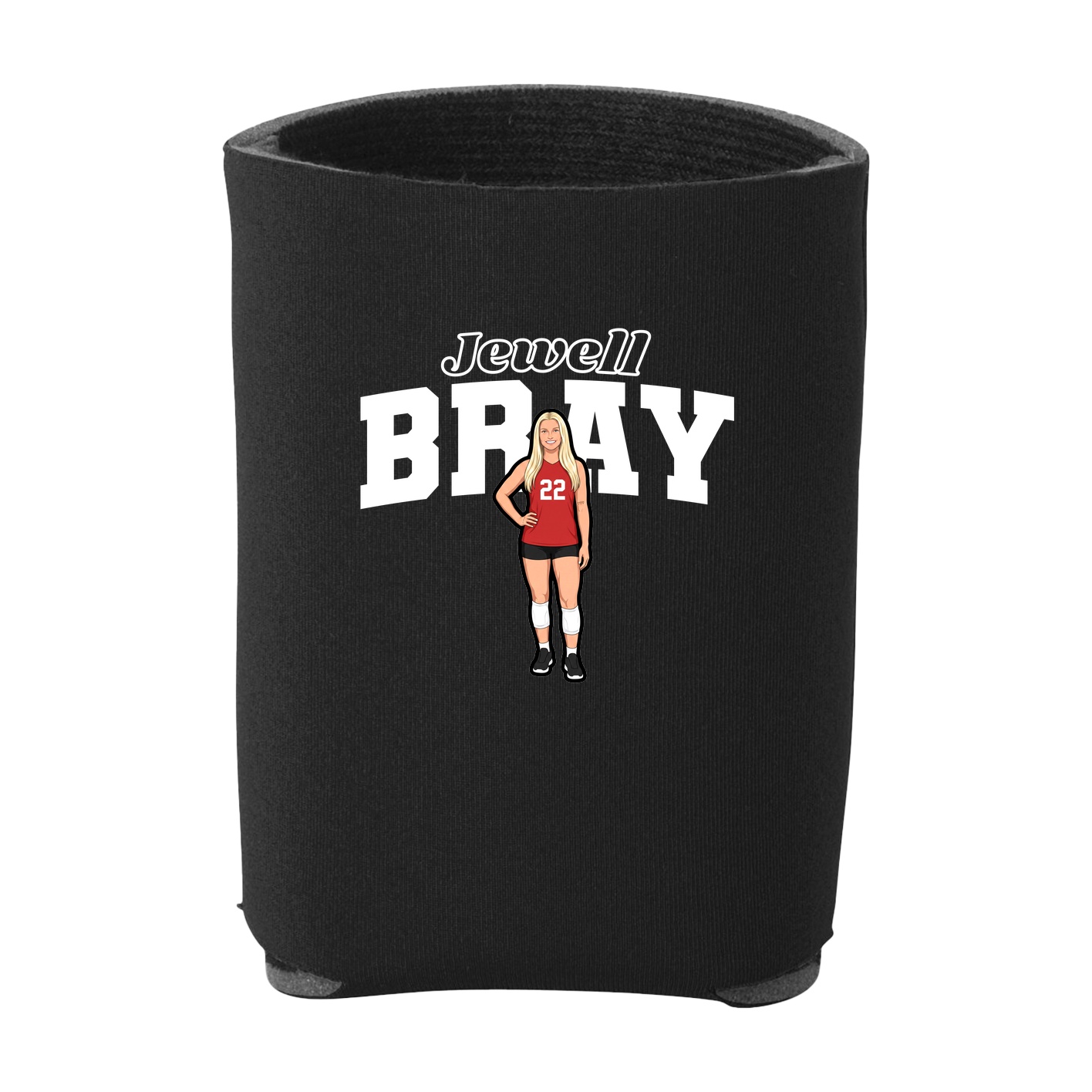 Can Holder — Name Arch in Black