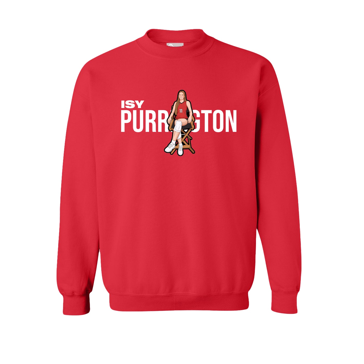 Fleece Crew — Player Name in Red
