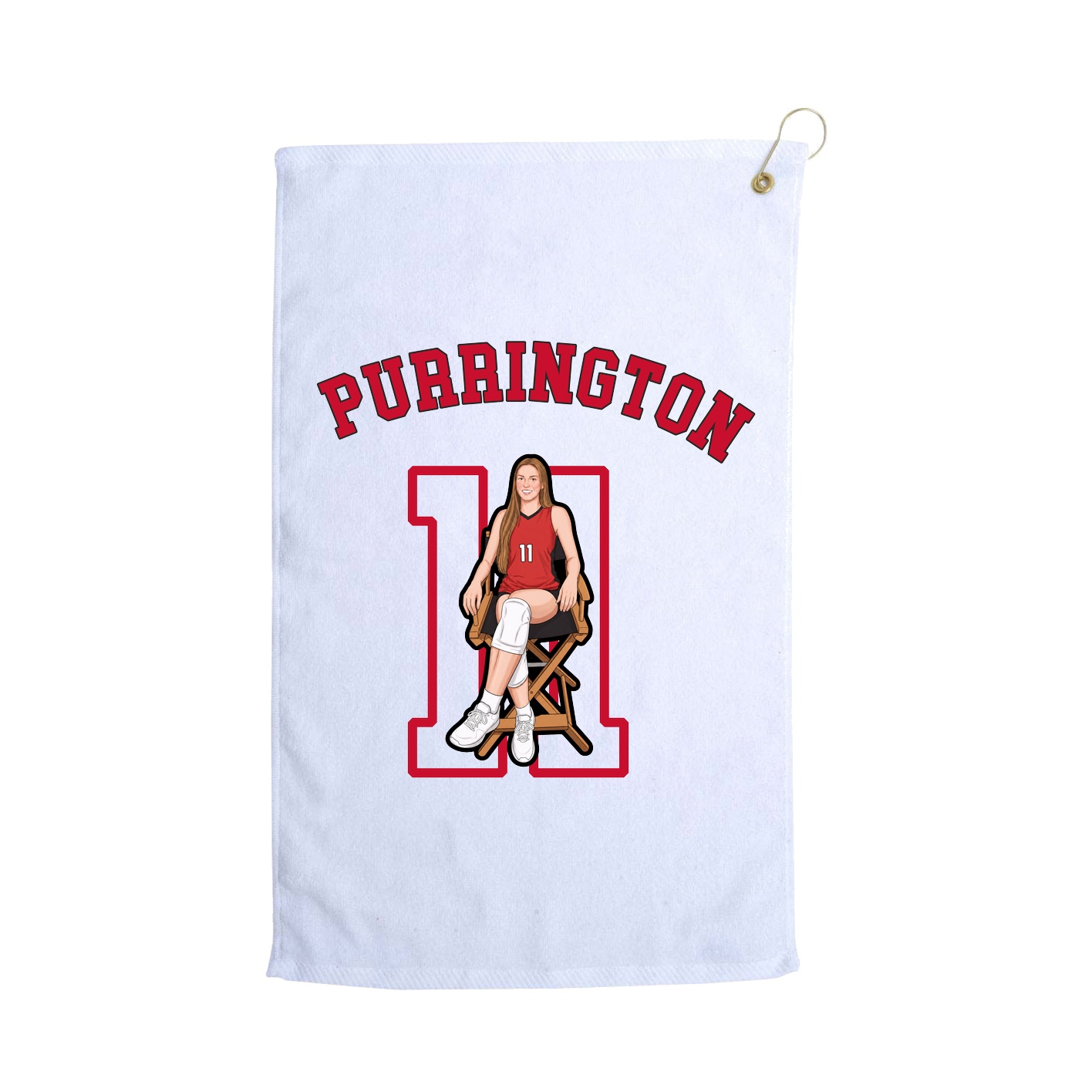 Golf Towel — Shirsey Arch in White