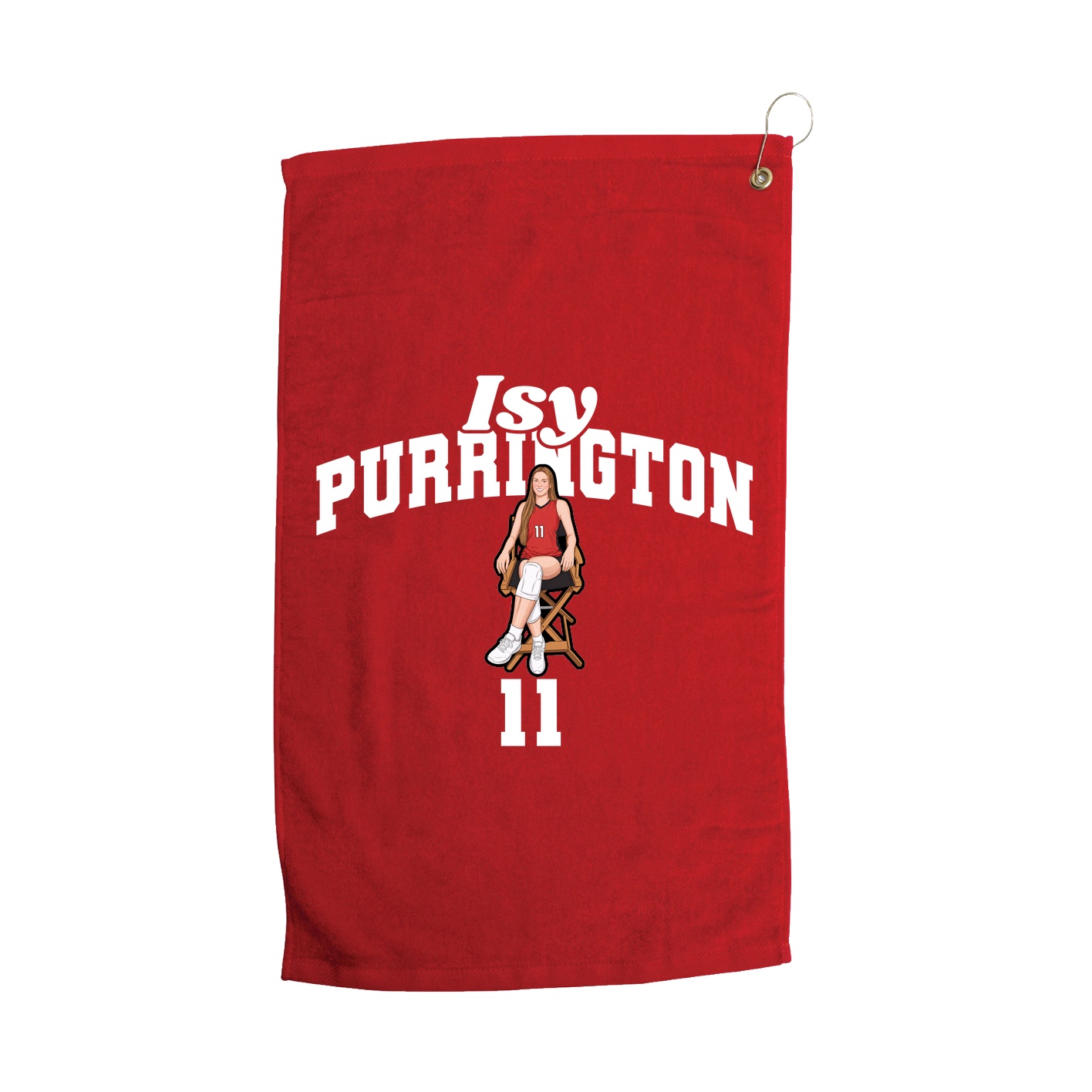 Golf Towel — Signature Arch in Red