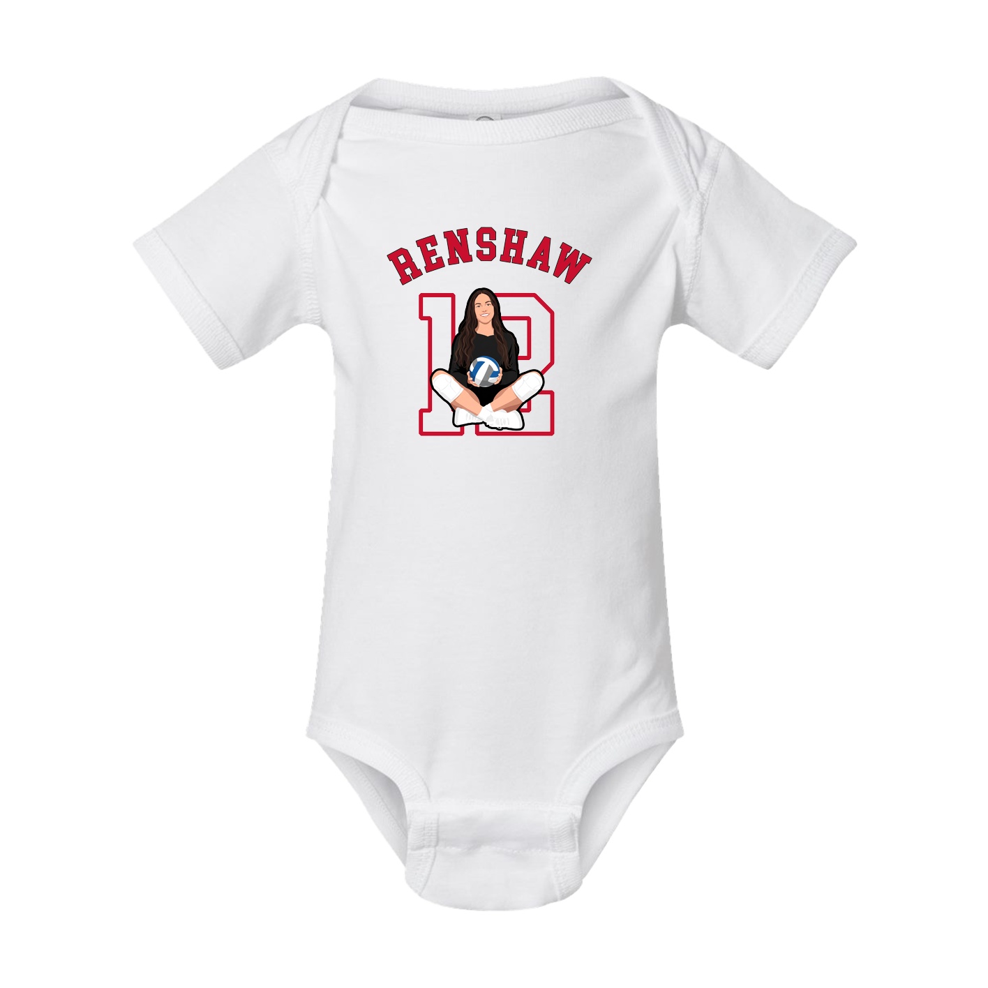 Baby Onesie — Shirsey Arch in White