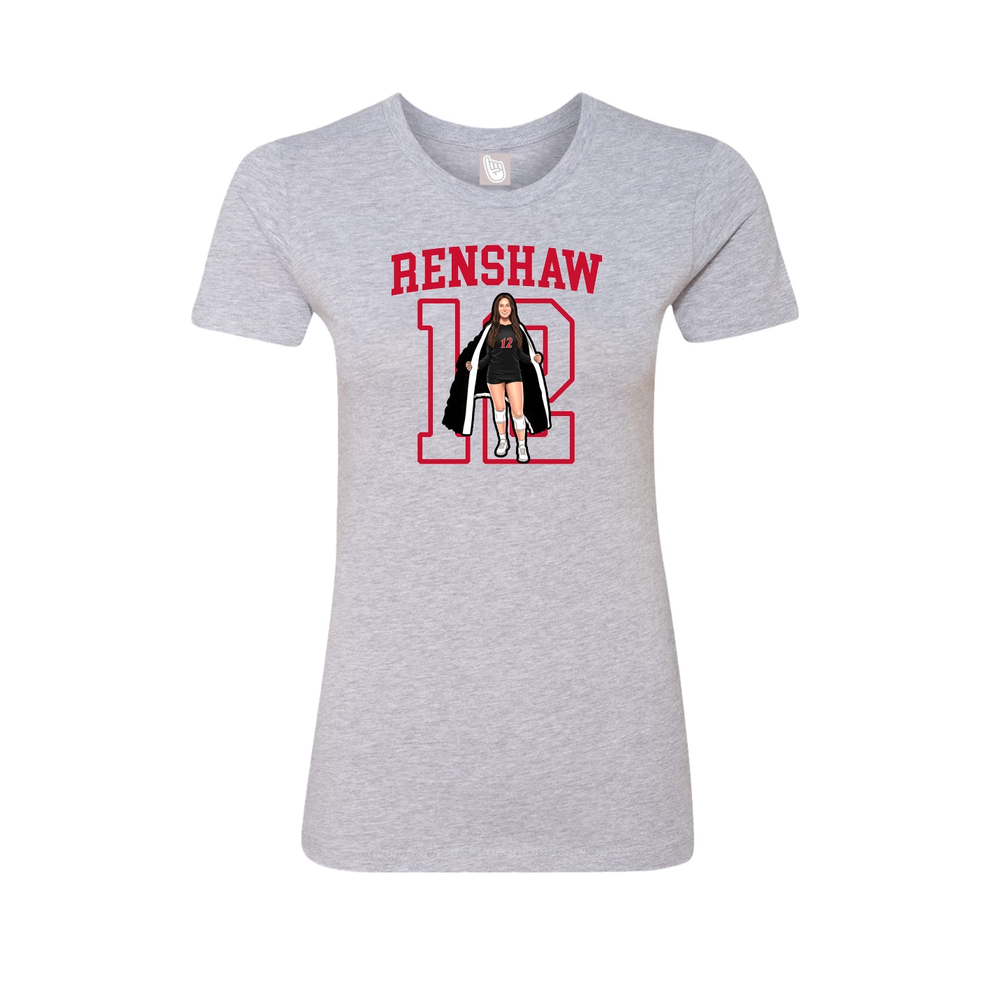 Fitted Women's Tee — Shirsey in Grey