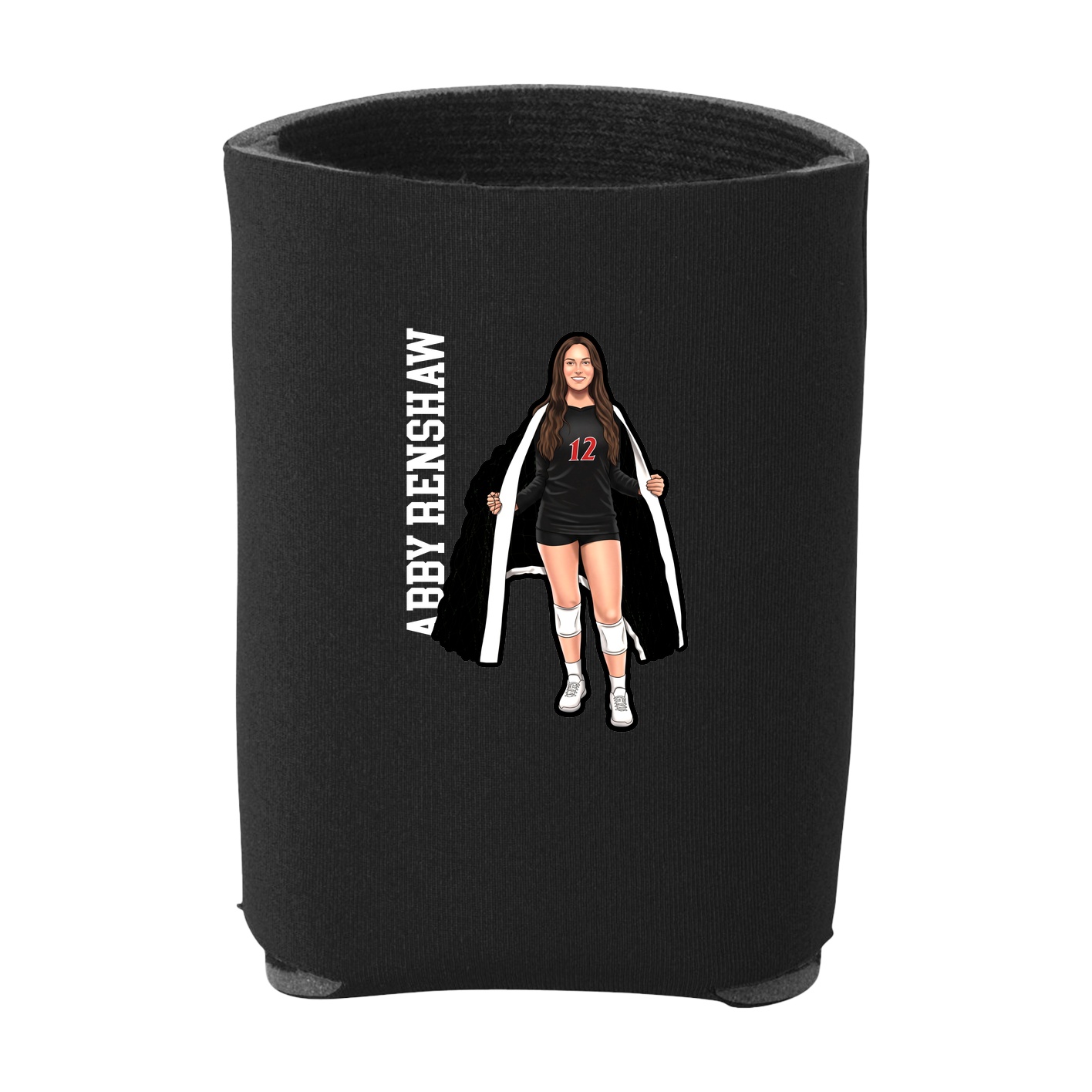 Can Holder — Name Vertical in Black