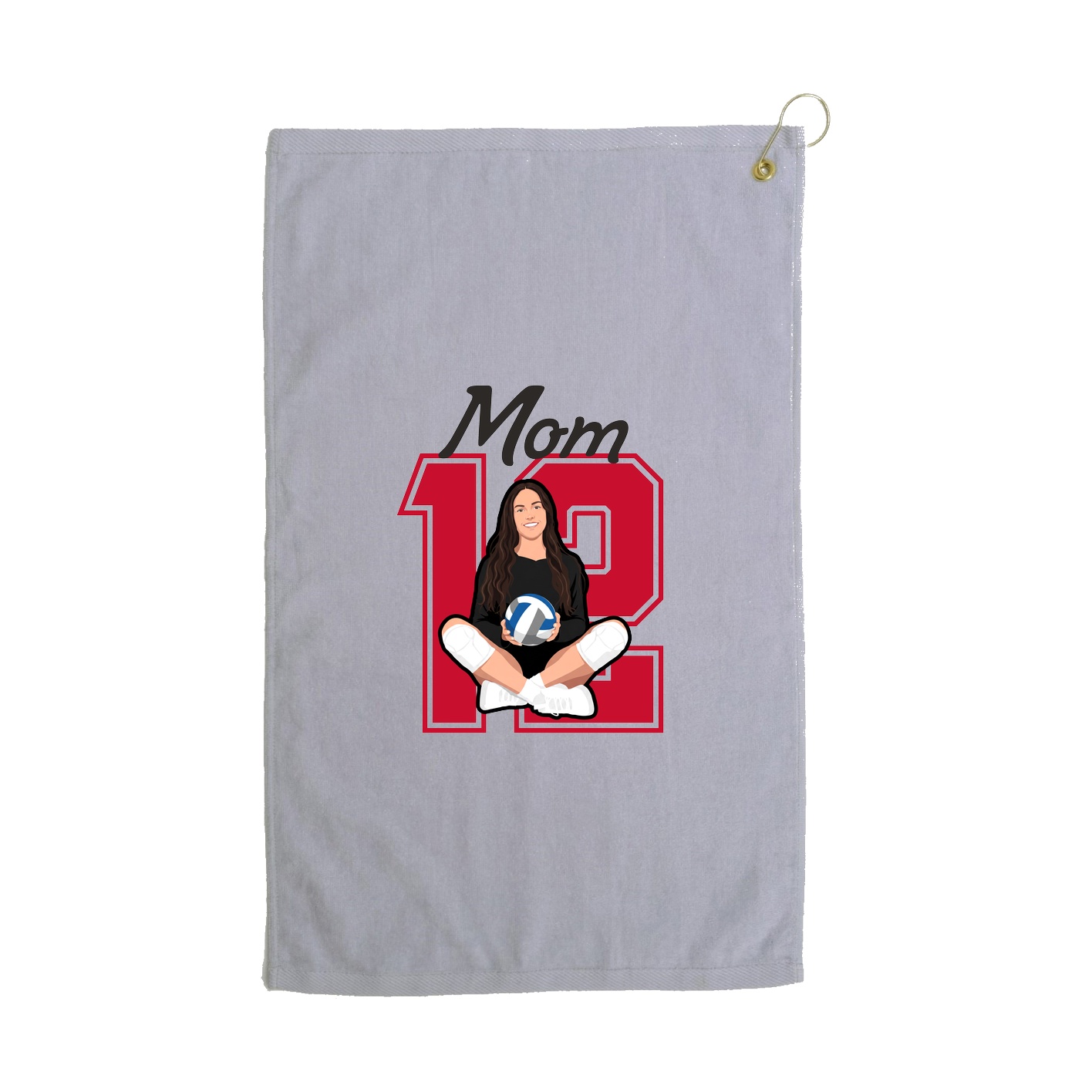 Golf Towel — Mothers Day Shirsey in Grey