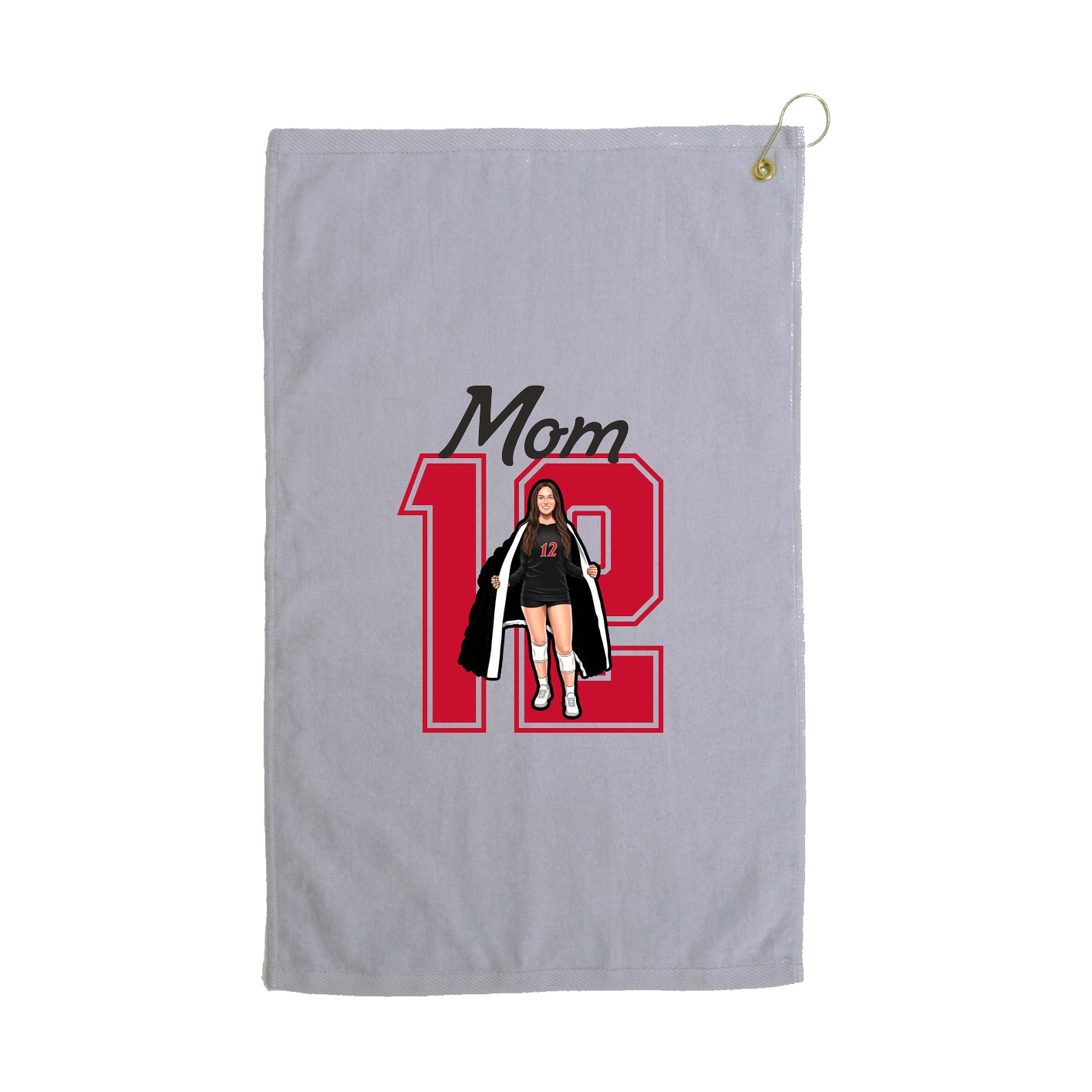Golf Towel — Mothers Day Shirsey in Grey