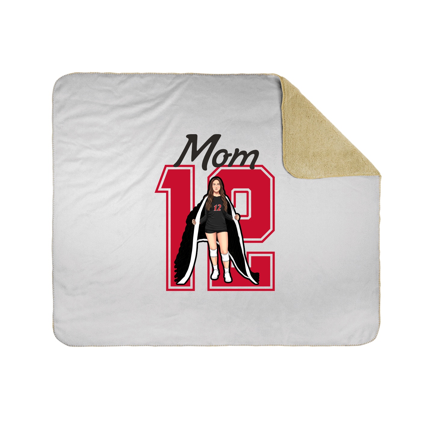 Throw Blanket — Mothers Day Shirsey in White