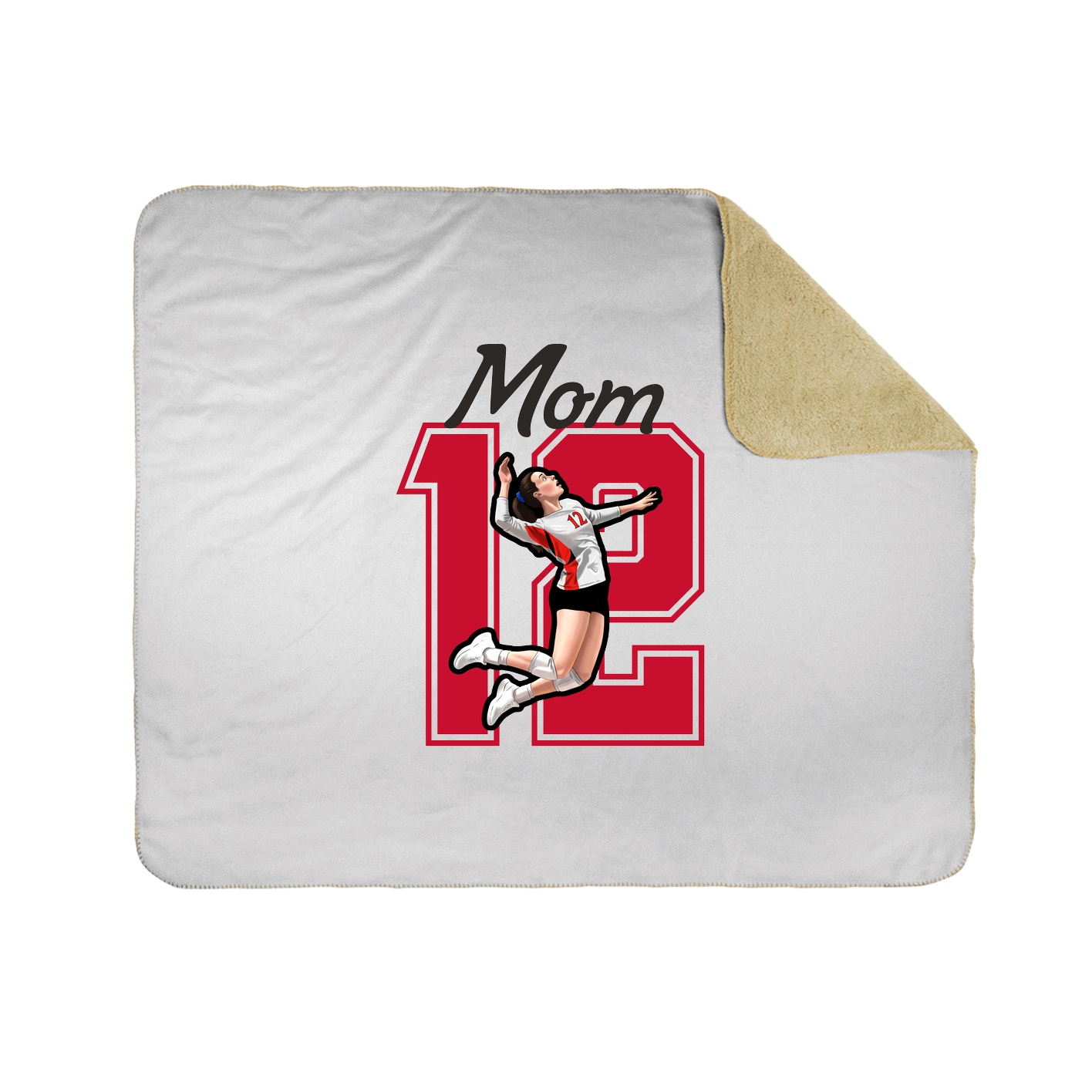 Throw Blanket — Mothers Day Shirsey in White