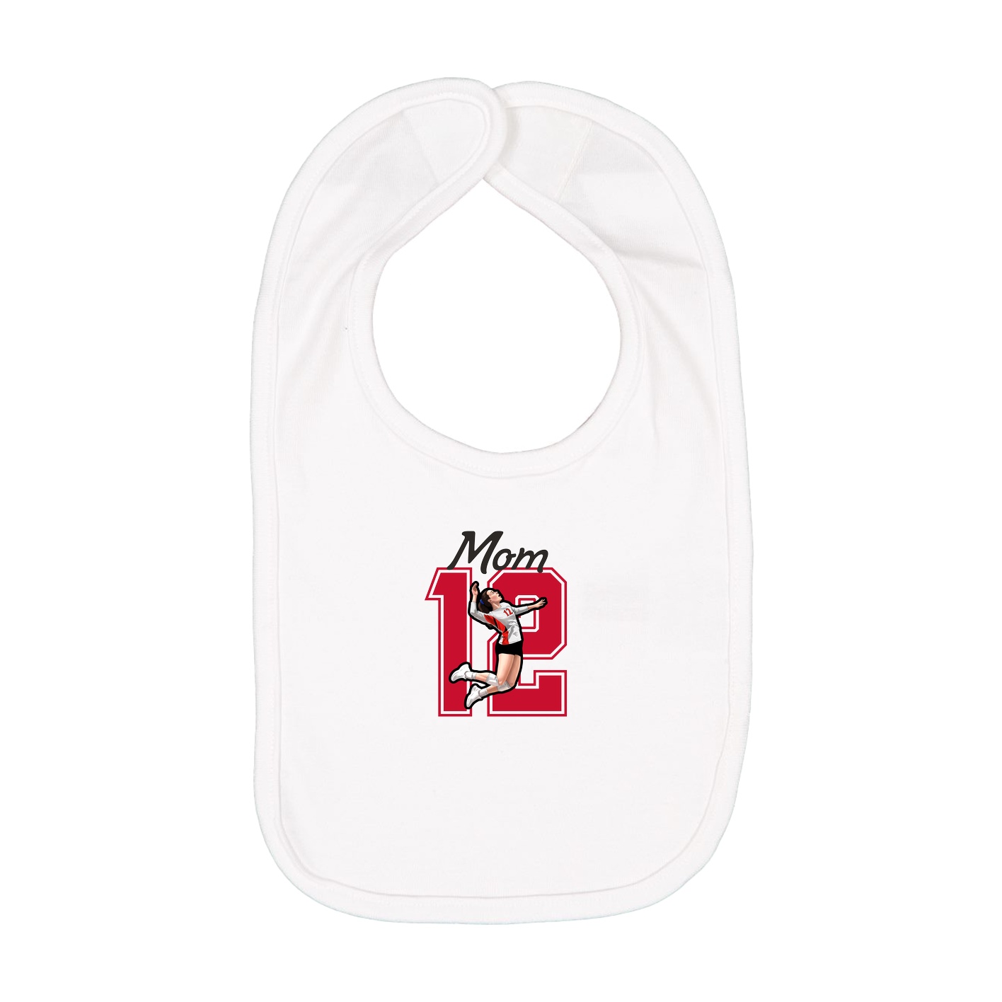 Infant Bib — Mothers Day Shirsey in White