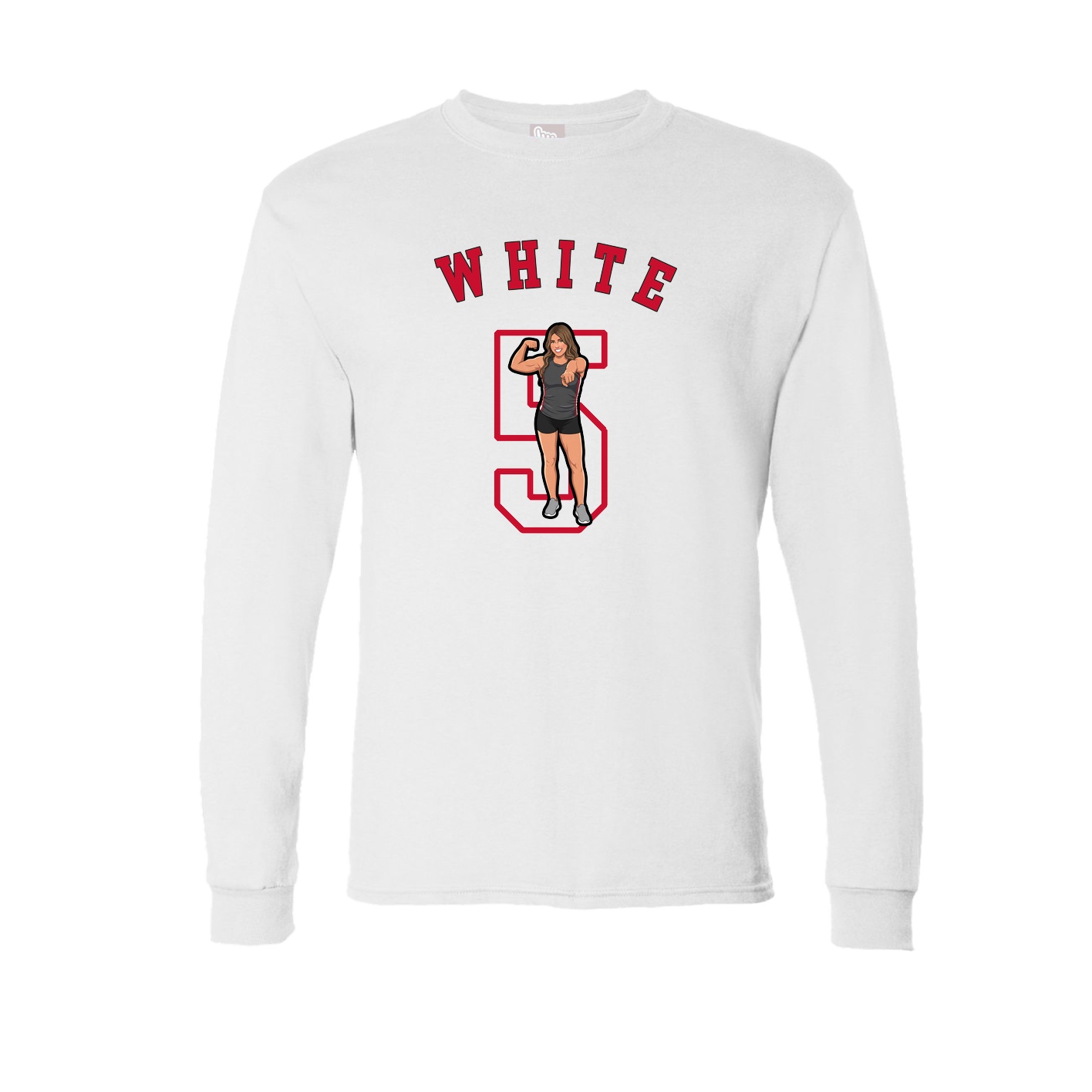 Long Sleeve Tee — Shirsey Arch in White