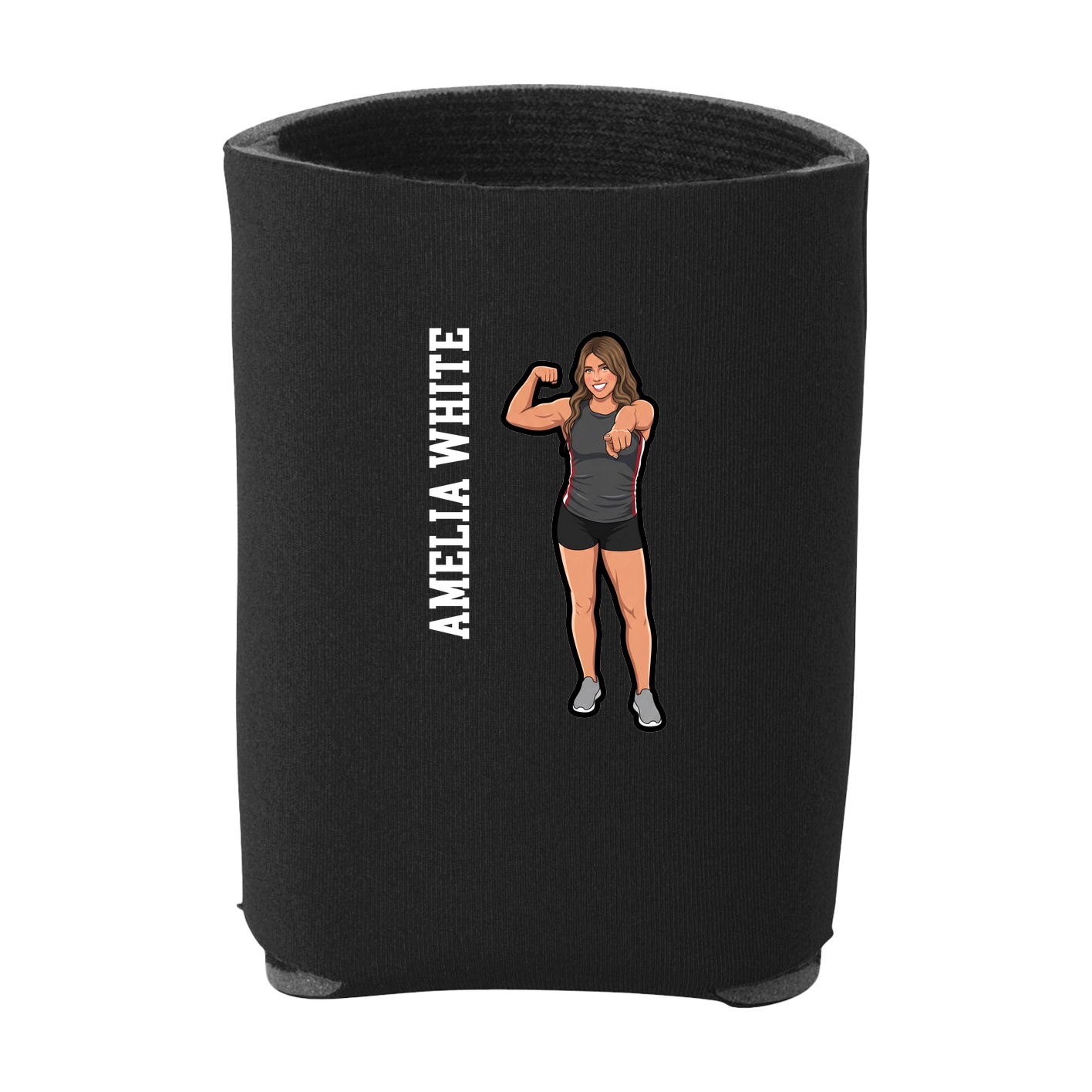 Can Holder — Name Vertical in Black