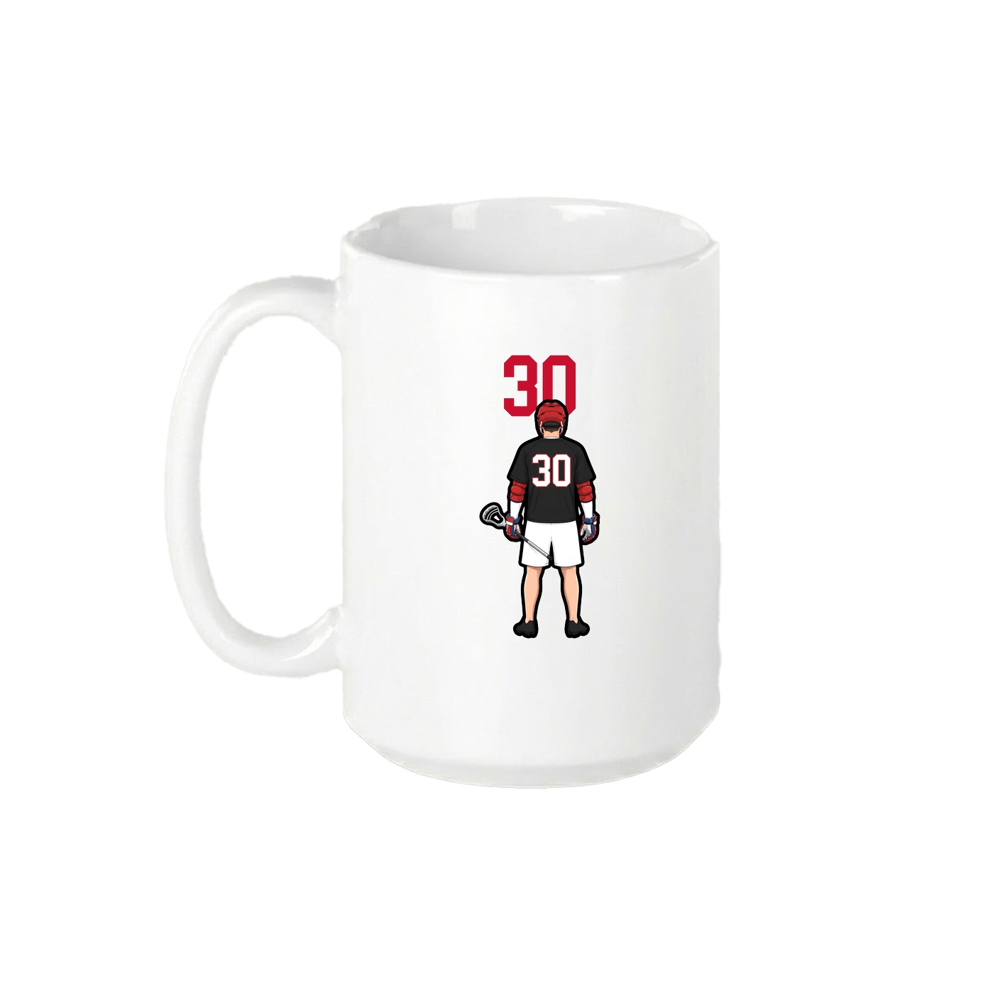15oz Coffee Mug — Number Top in White