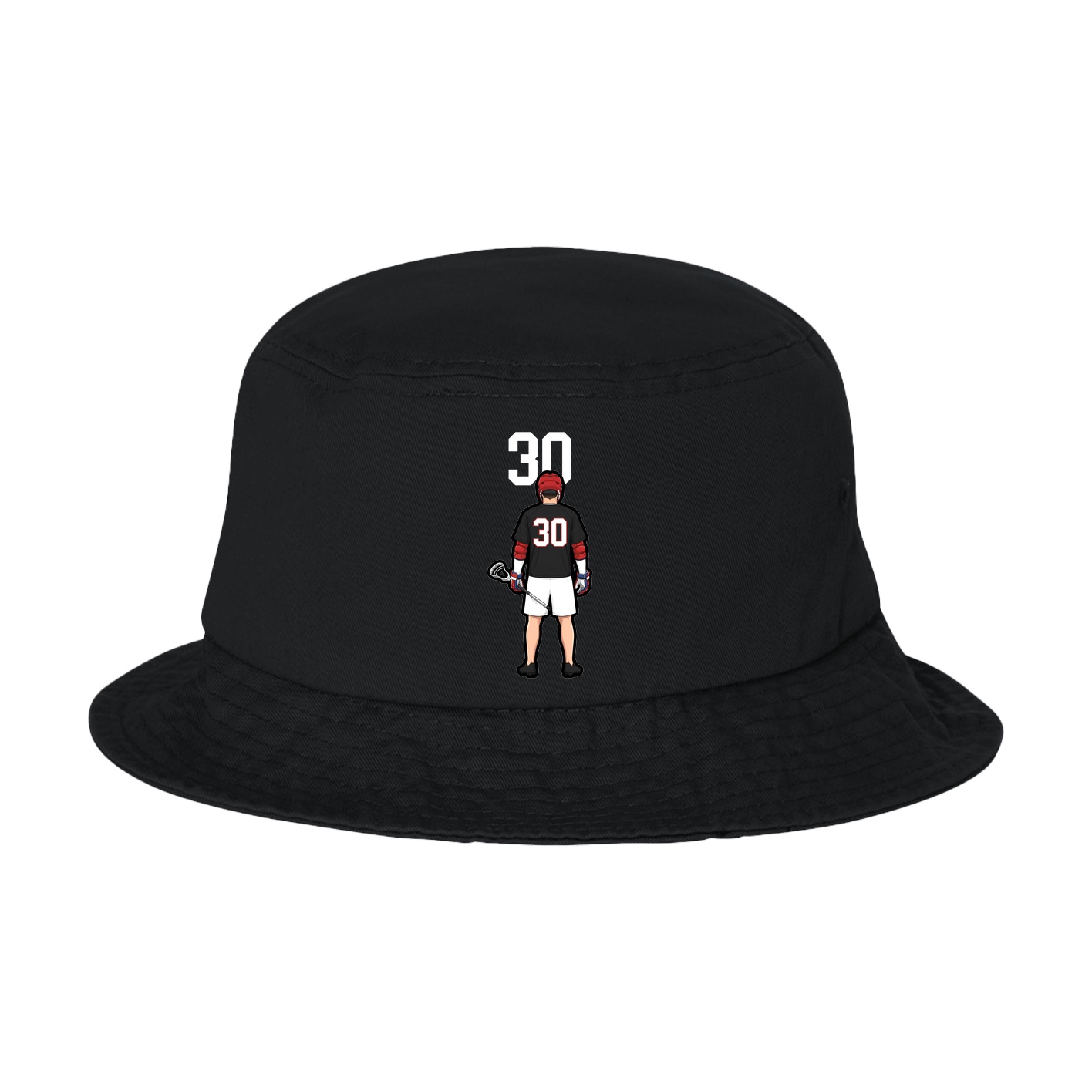 Bucket Cap — Number Top in Black