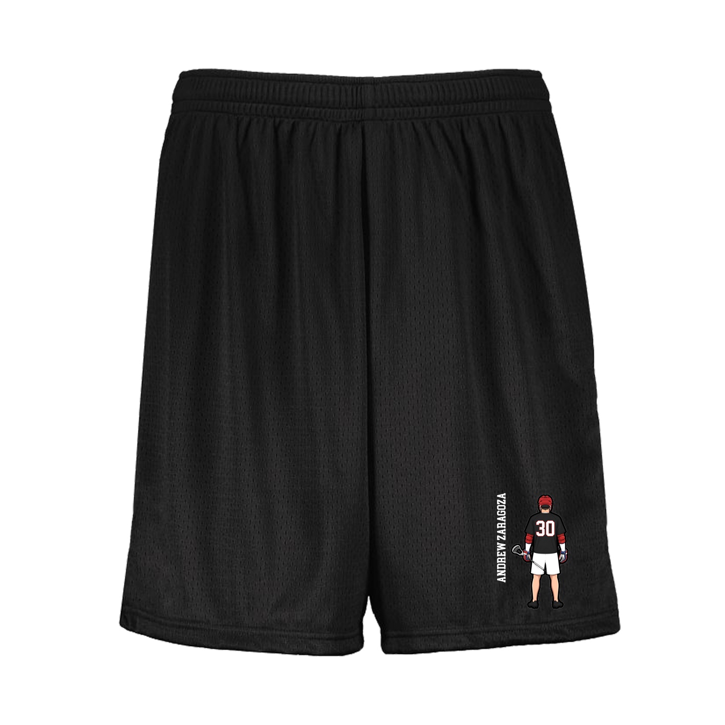 Shorts — Name Vertical in Black