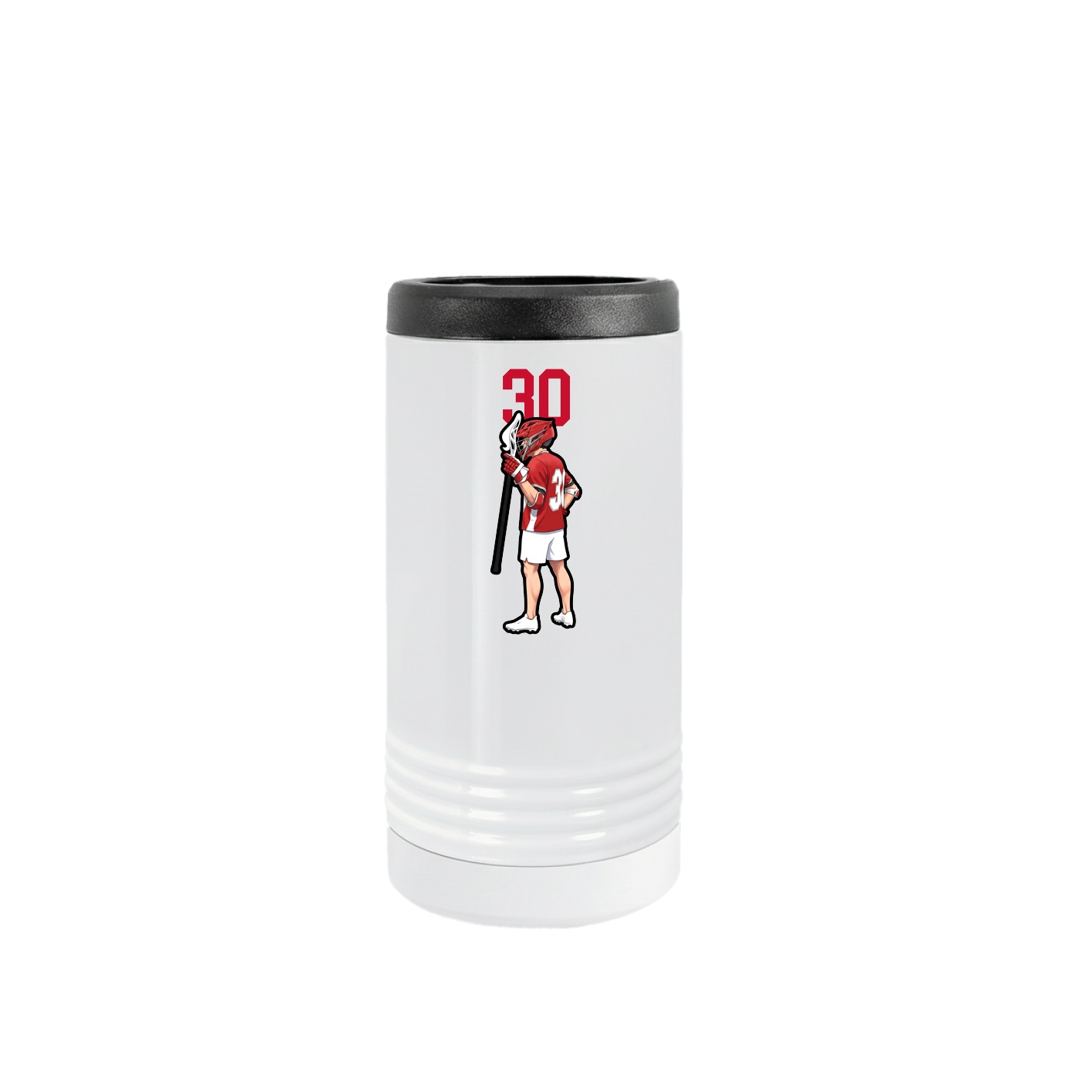 Slim Beverage Holder — Number Top in White