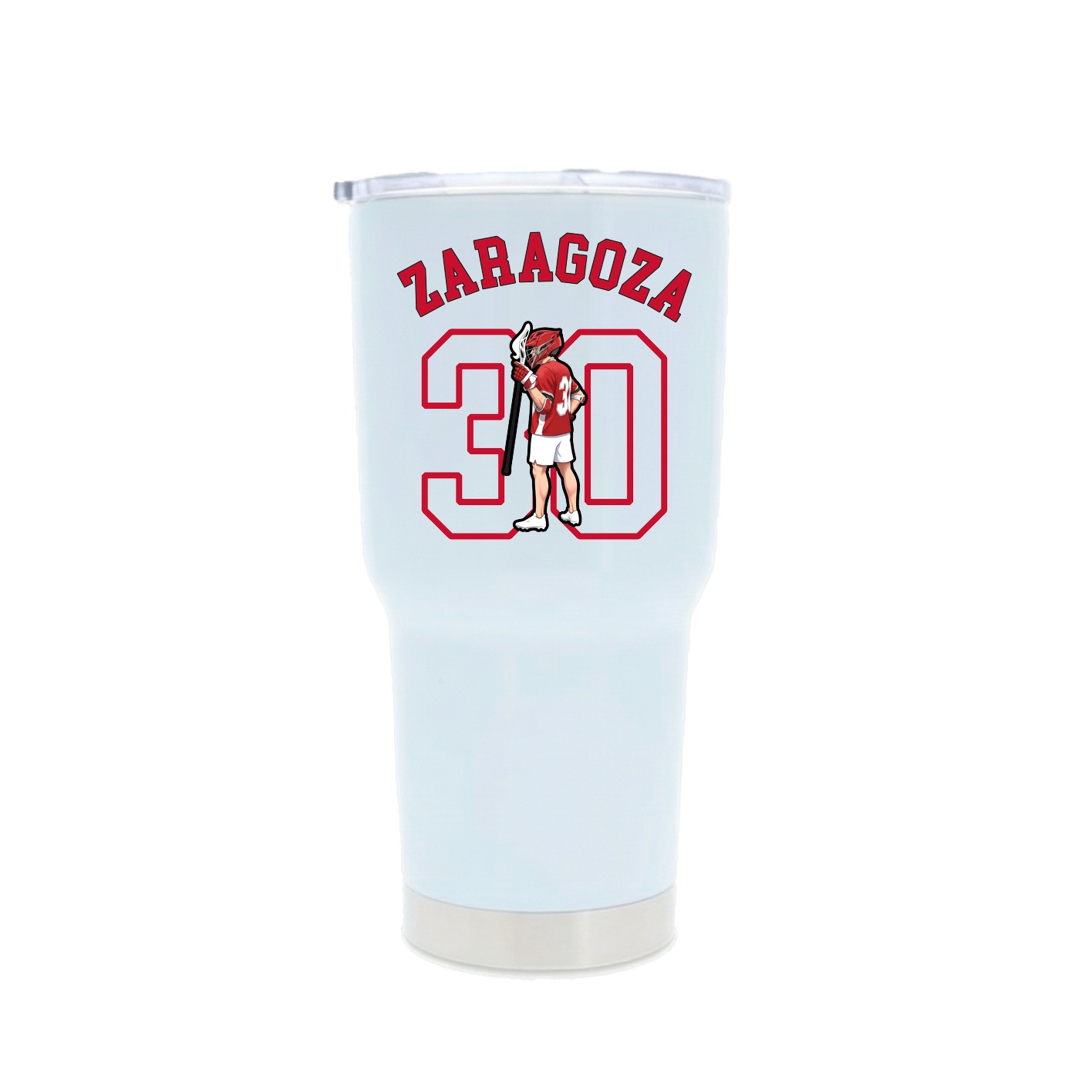 30oz Stainless Steel Tumbler — Shirsey Arch in White