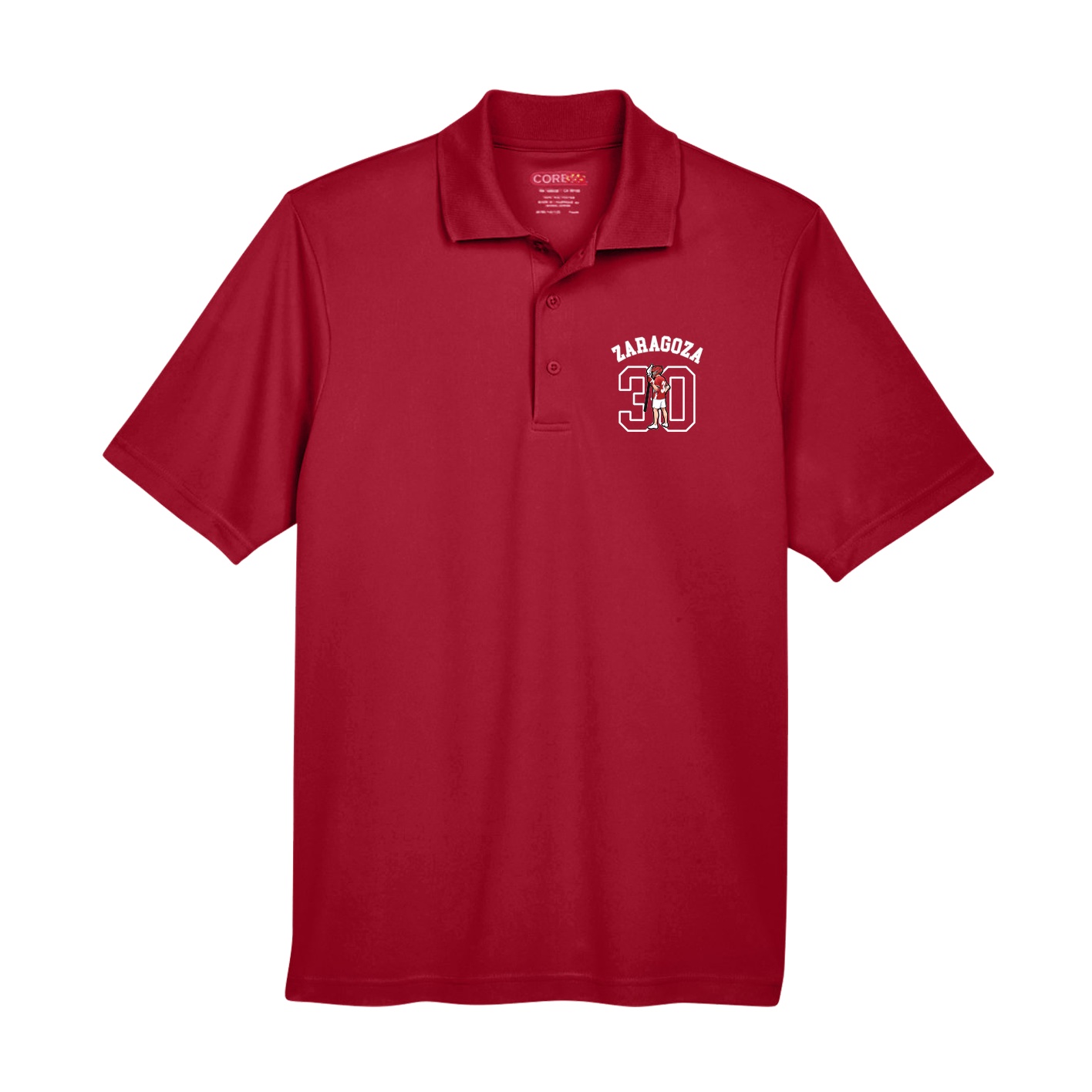 Performance Polo — Shirsey Arch in Red