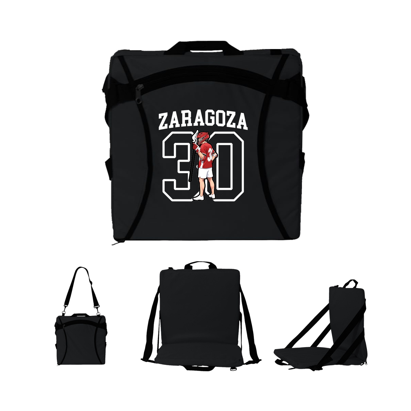 Folding Stadium Seat — Shirsey in Black