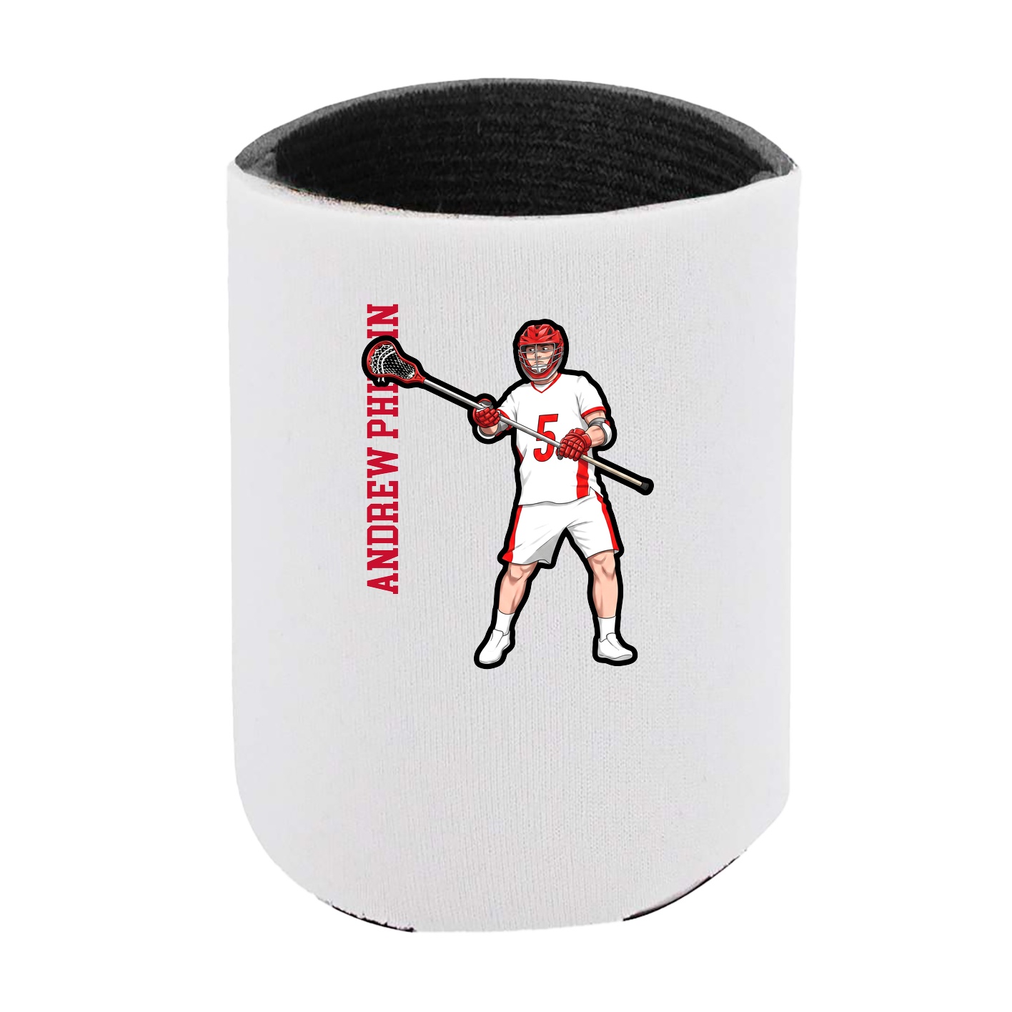 Can Holder — Name Vertical in White