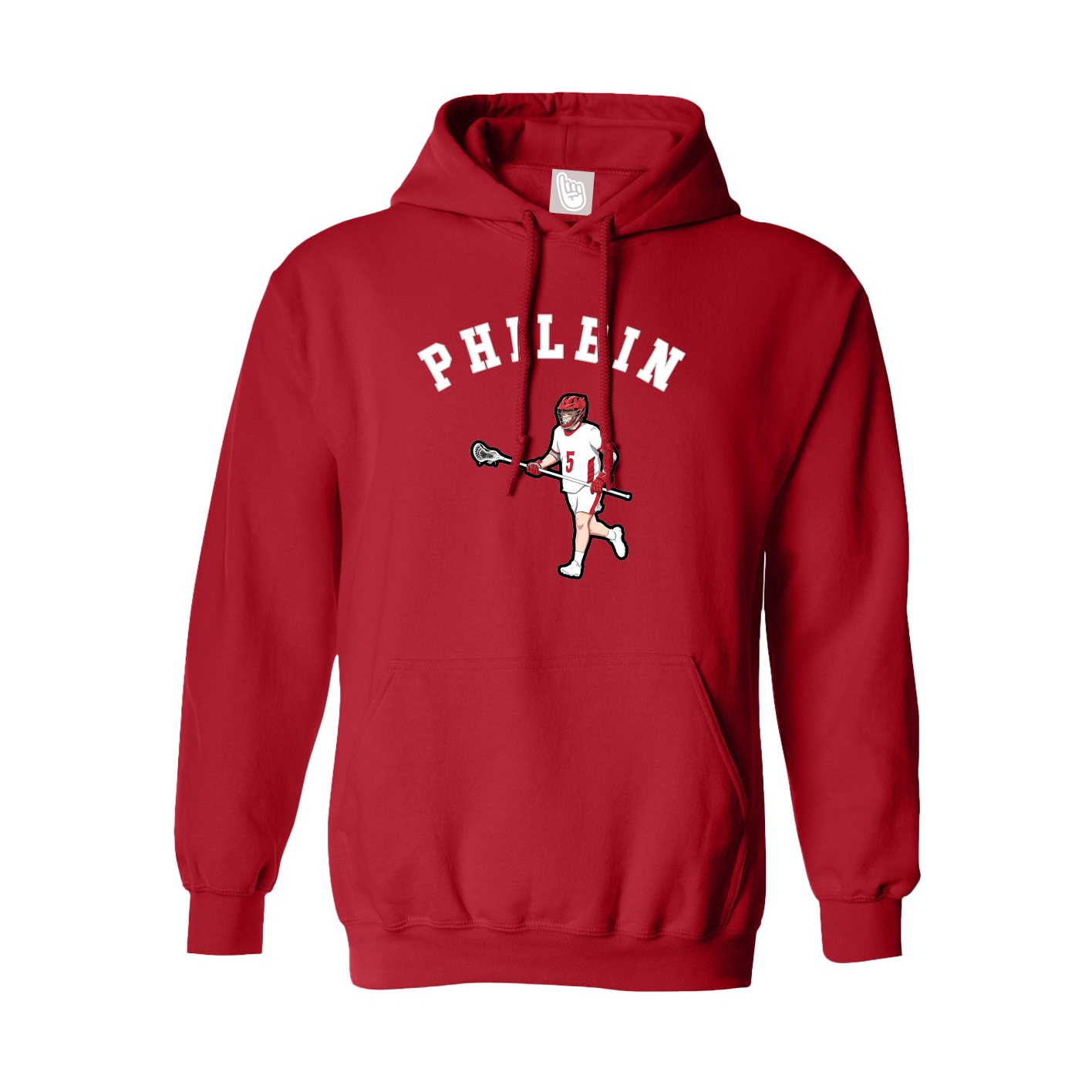 Youth Hoodie — Shirsey Arch in Red