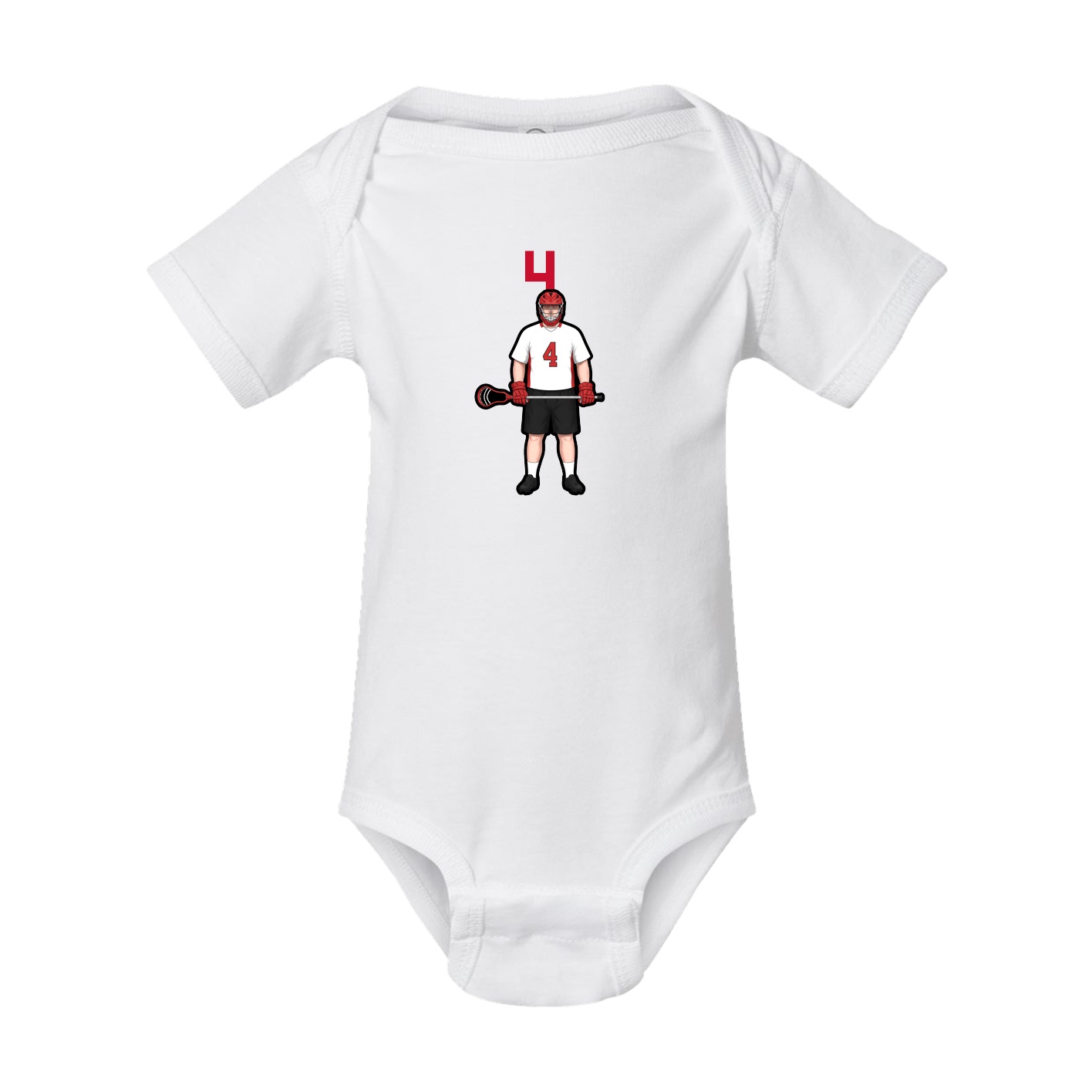 Baby Onesie — Number Top in White