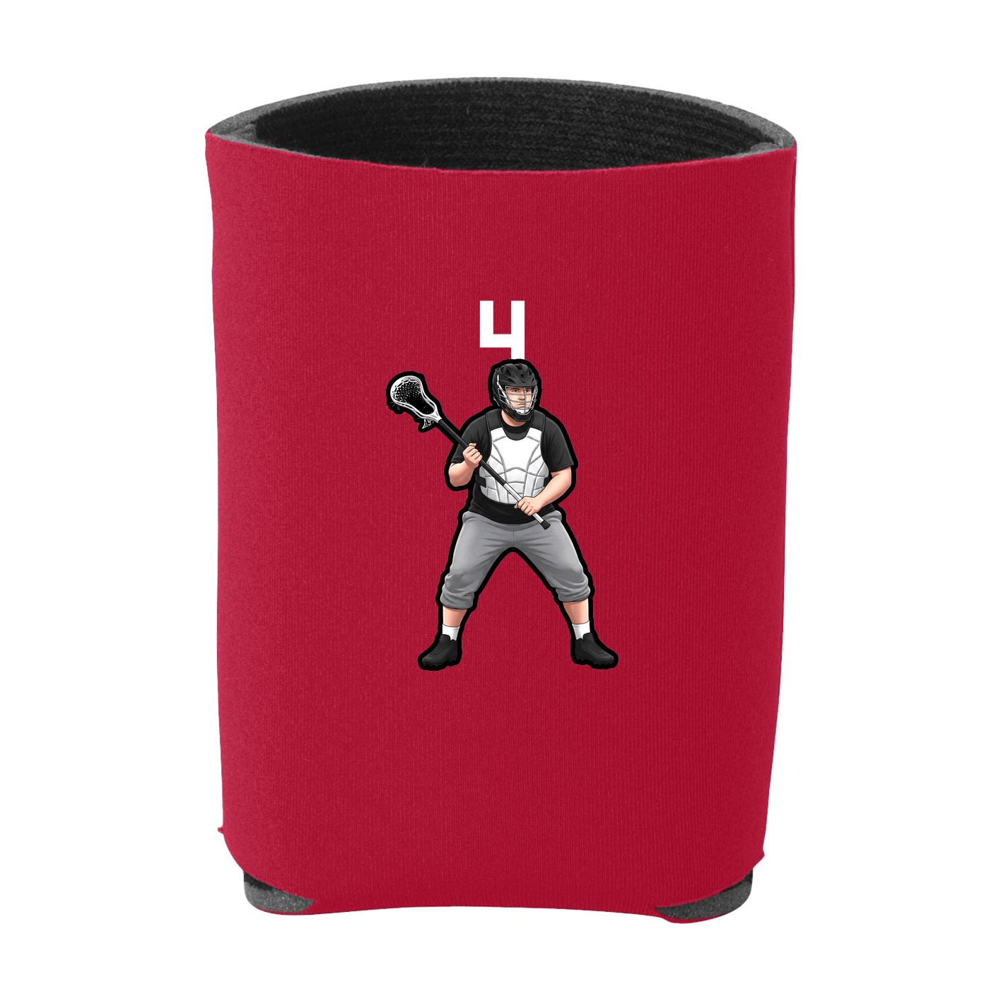 Can Holder — Number Top in Red