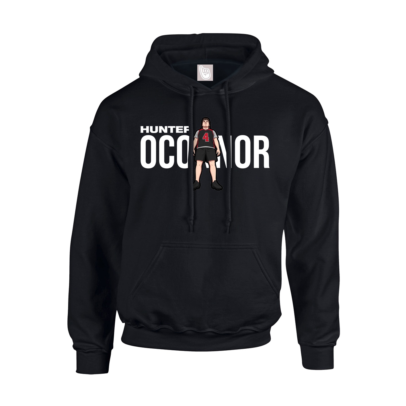 Hoodie — Player Name in Black