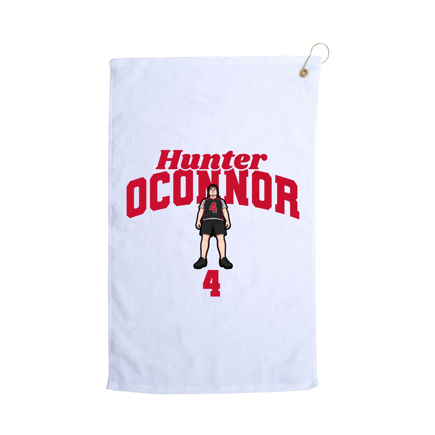 Golf Towel — Signature Arch in White