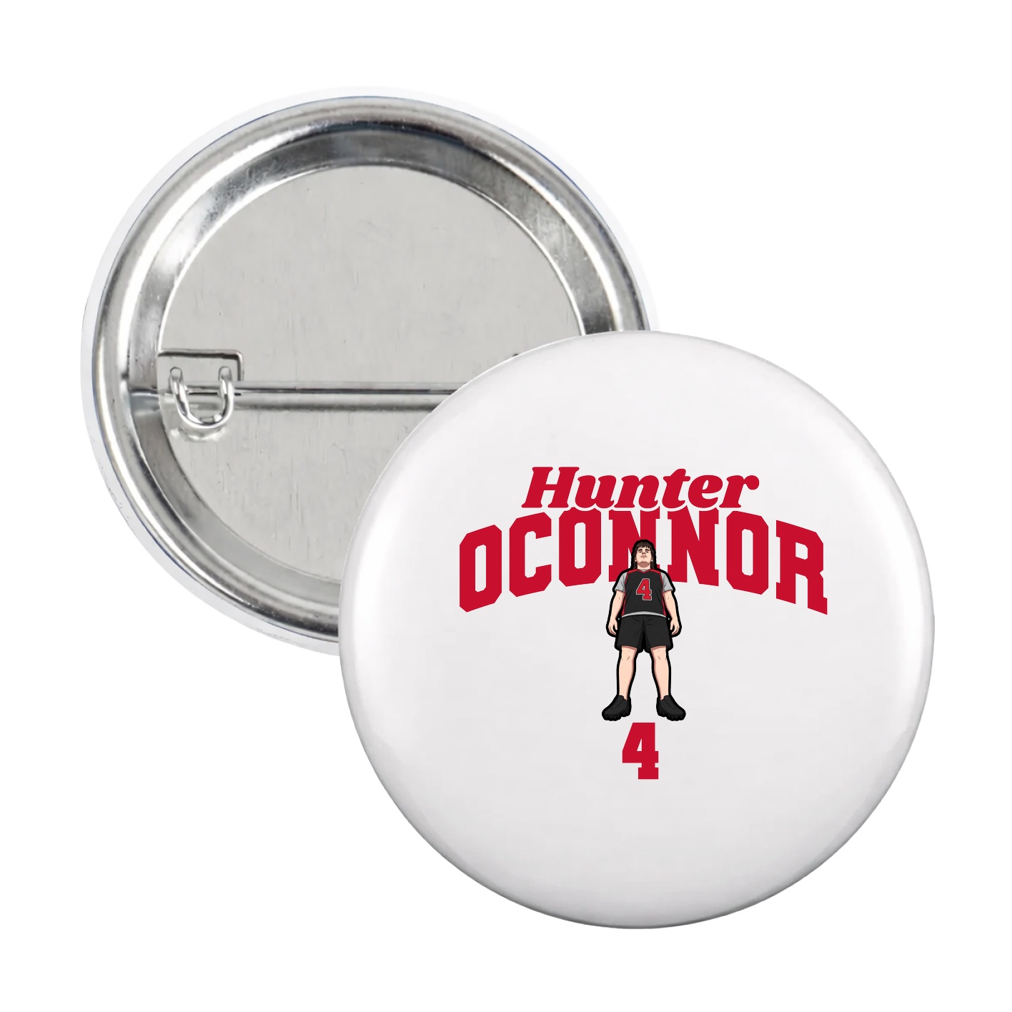 Game Day Button — Signature Arch in White