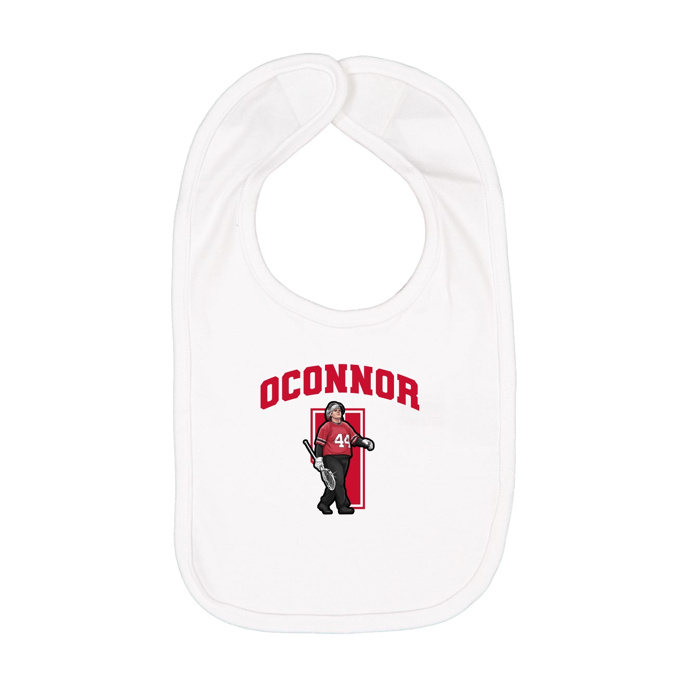 Infant Bib — Number in White